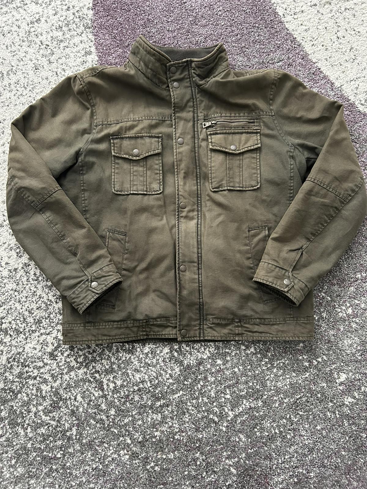 G.H. Bass & Co. Men's Olive Green Utility Jacket L/G