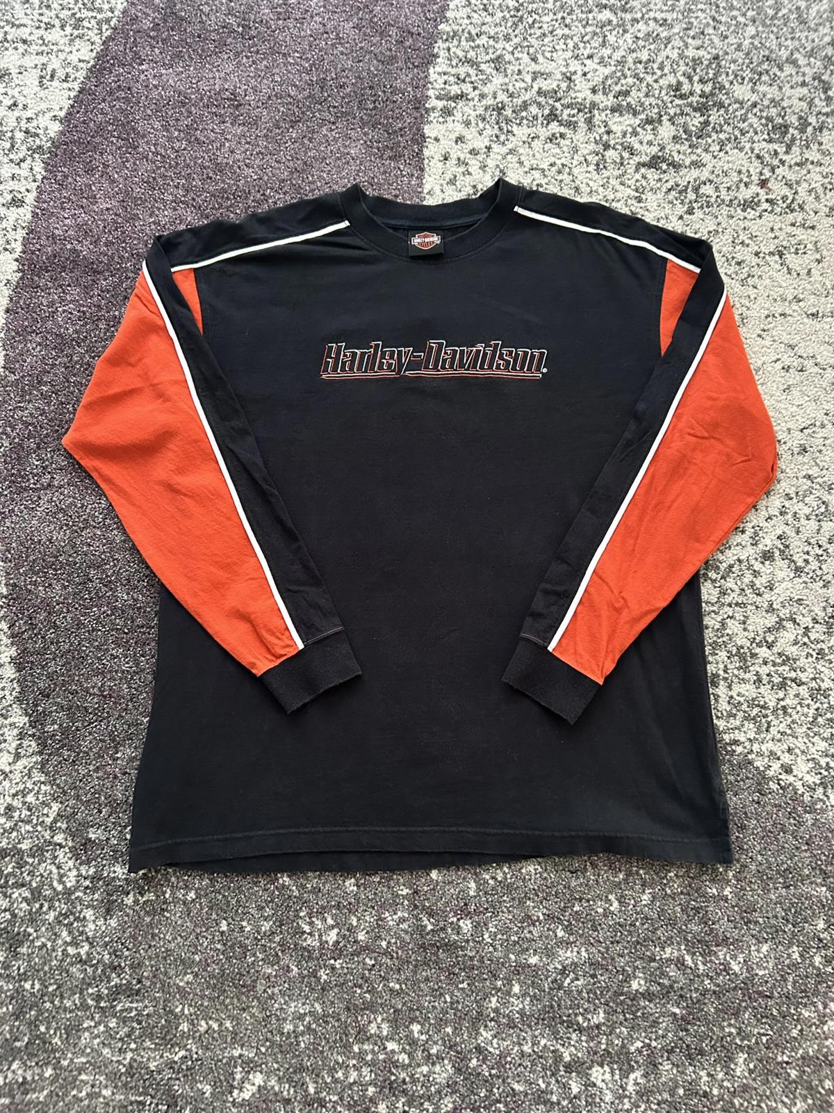 Harley-Davidson Long Sleeve T-Shirt - Black and Orange