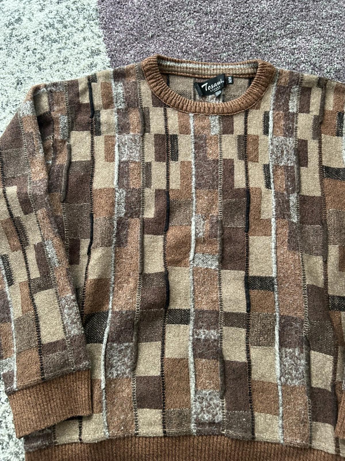 Vintage Tosani Coogi Style Knit Sweater