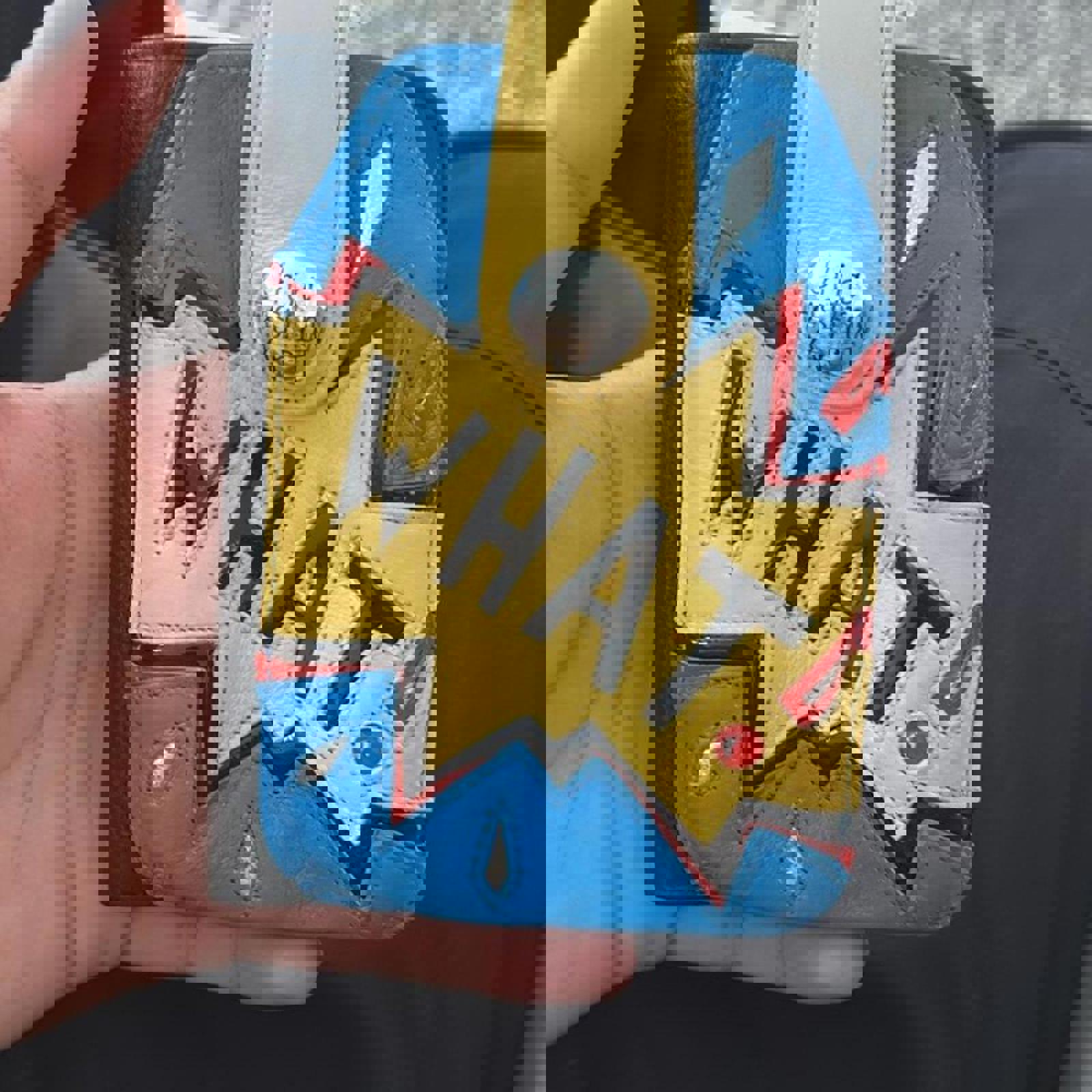 Colorful Leather Wallet with Wrist Strap