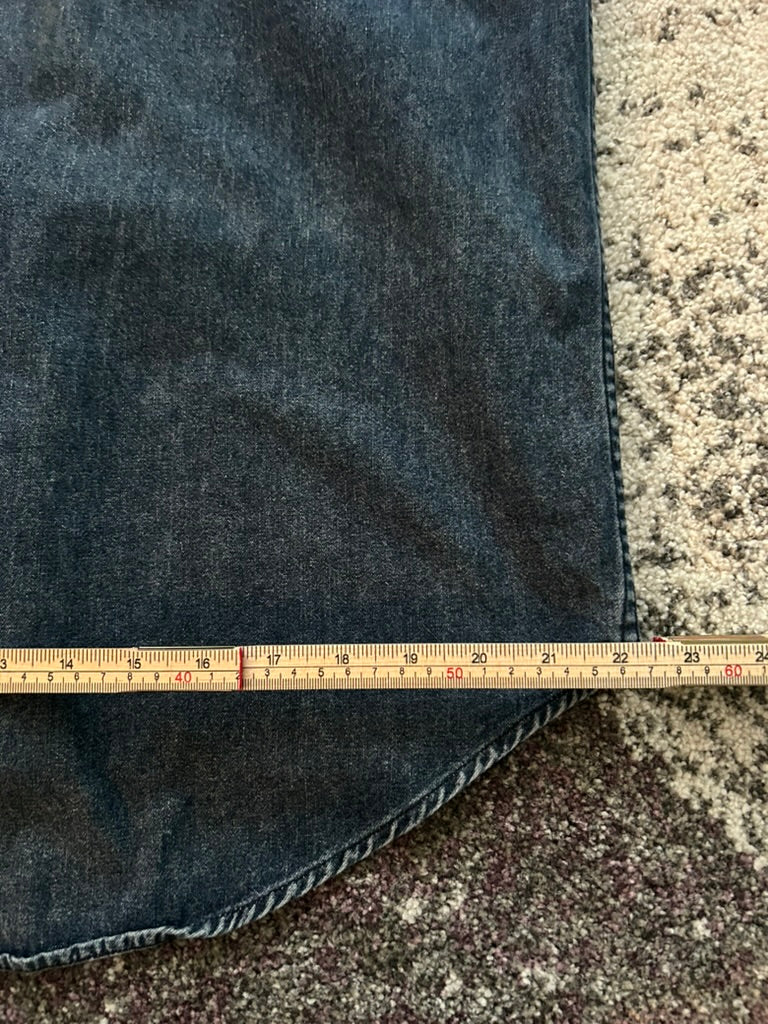 Vintage Harley-Davidson Denim Skull Flame Button-Up