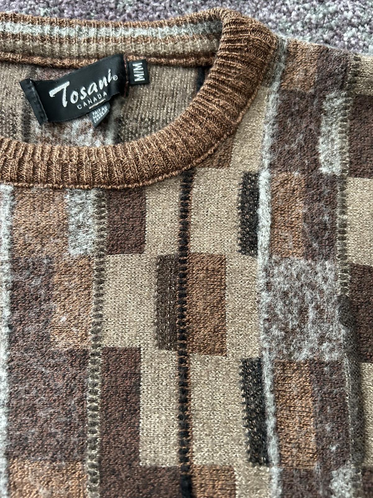 Vintage Tosani Coogi Style Knit Sweater