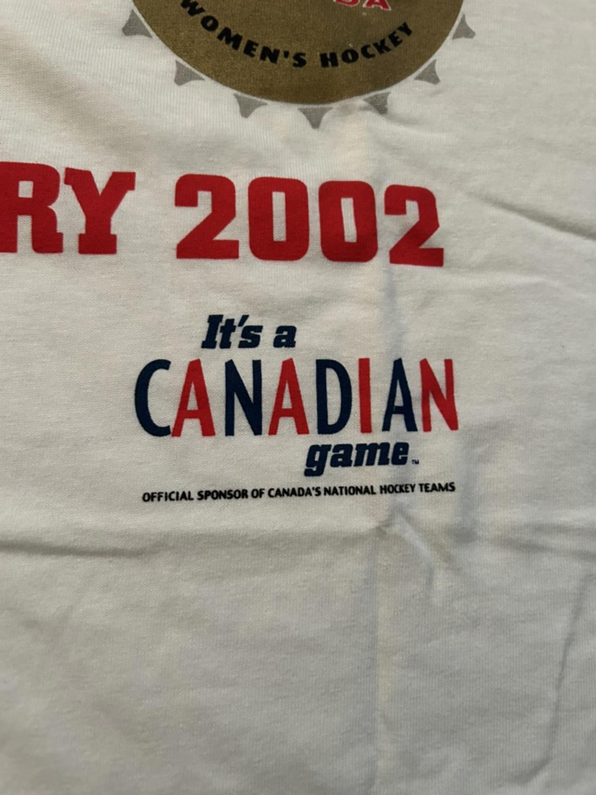 Vintage 2002 Team Canada Gold Medal Hockey T-Shirt
