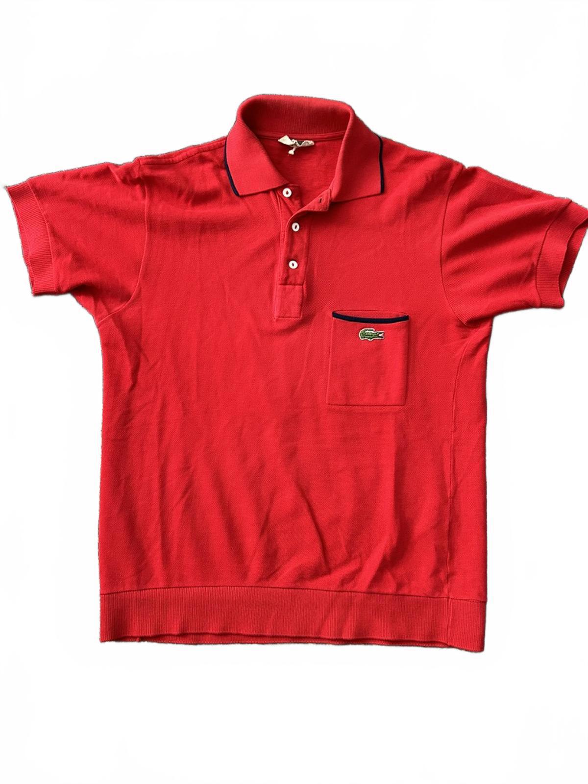 Lacoste Red Polo Shirt with Chest Pocket
