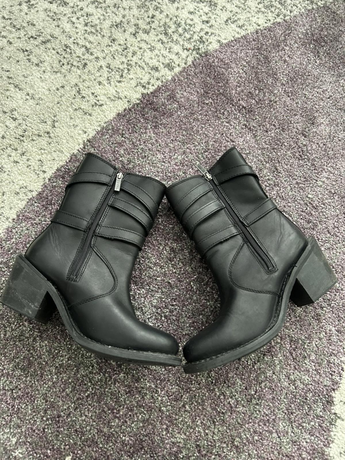Harley-Davidson Biker Leather Buckle Boots