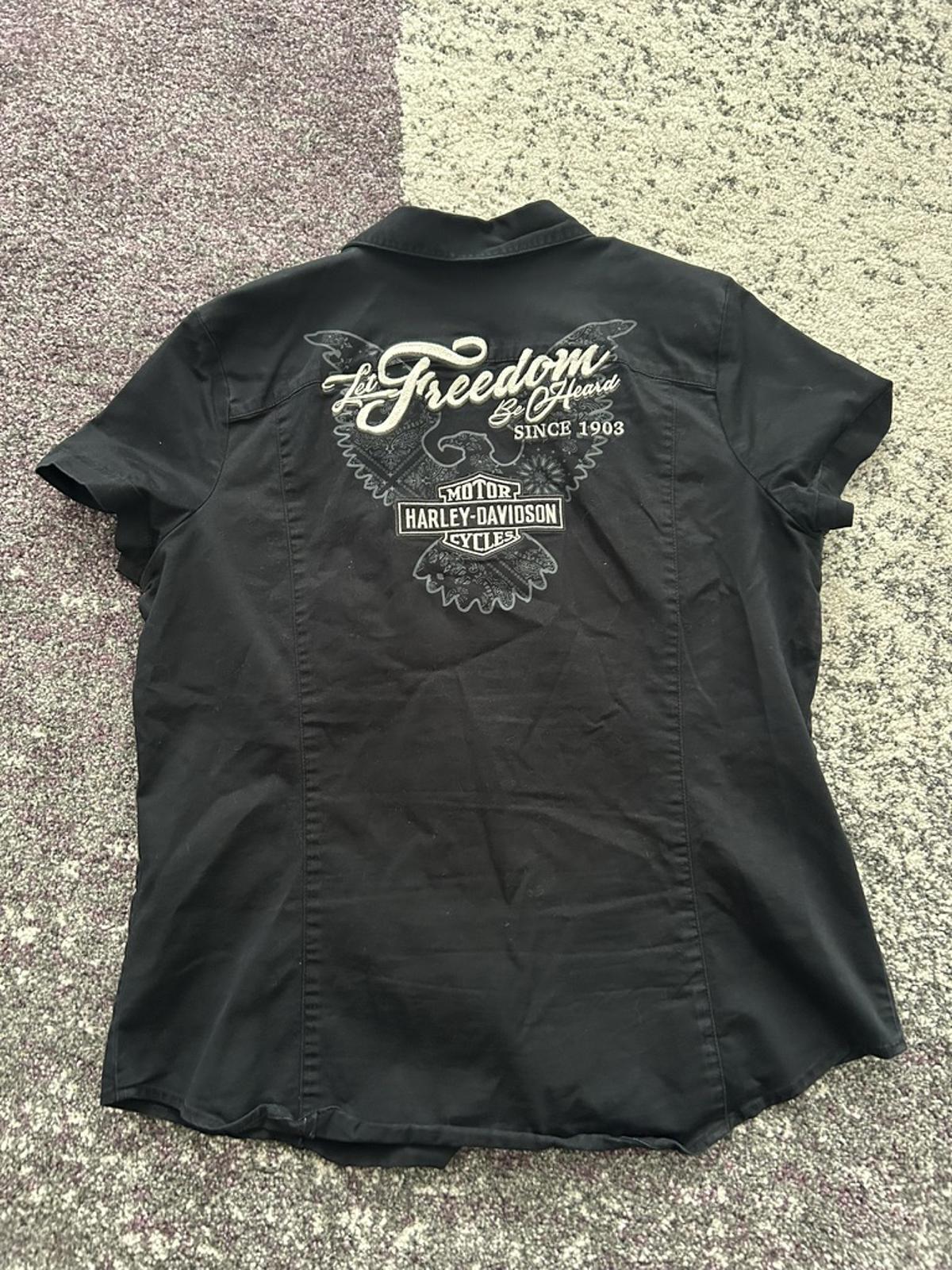 Harley-Davidson Women's "Freedom Be Heard" Zip Short Sleeve