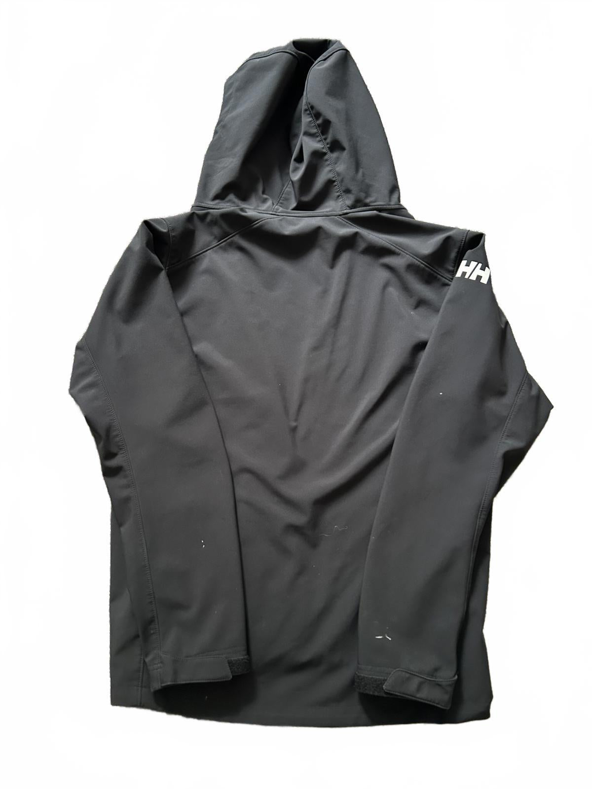 Helly Hansen Black Softshell Hooded Jacket – Men’s L