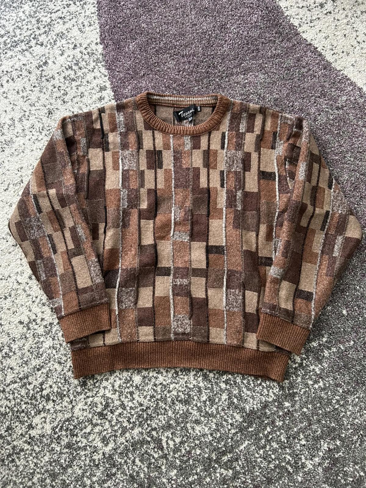 Vintage Tosani Coogi Style Knit Sweater