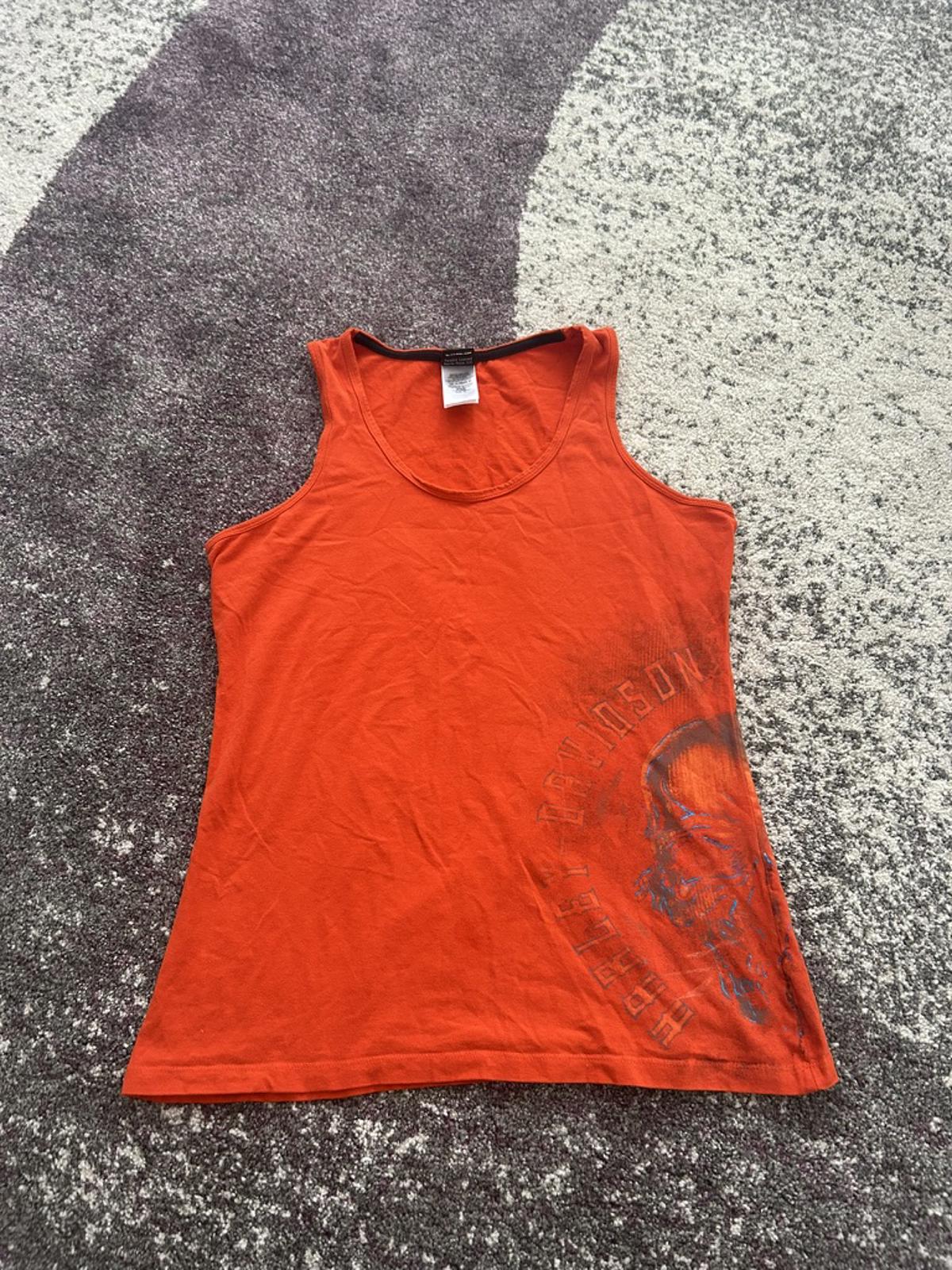 Harley-Davidson “Rugged Rock” Skull Graphic Tank – Bold Red