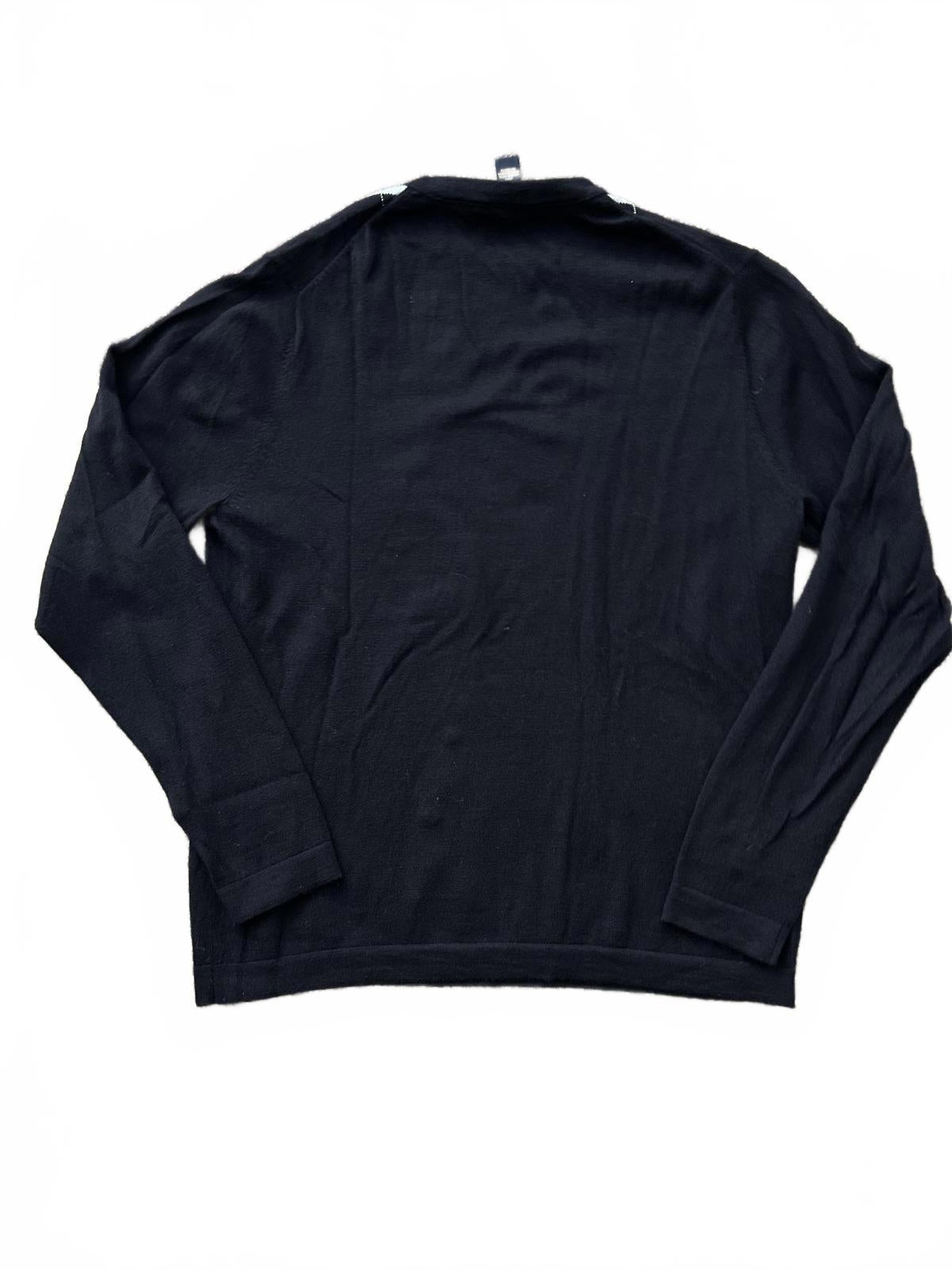 Garret Scott Men's Merino Wool Argyle Sweater Large