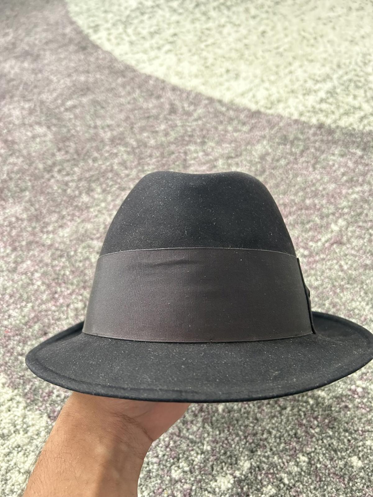 Classic Black Fedora Hat with Ribbon Band