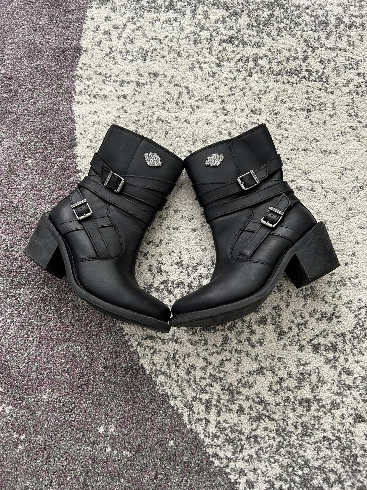 Harley-Davidson Biker Leather Buckle Boots