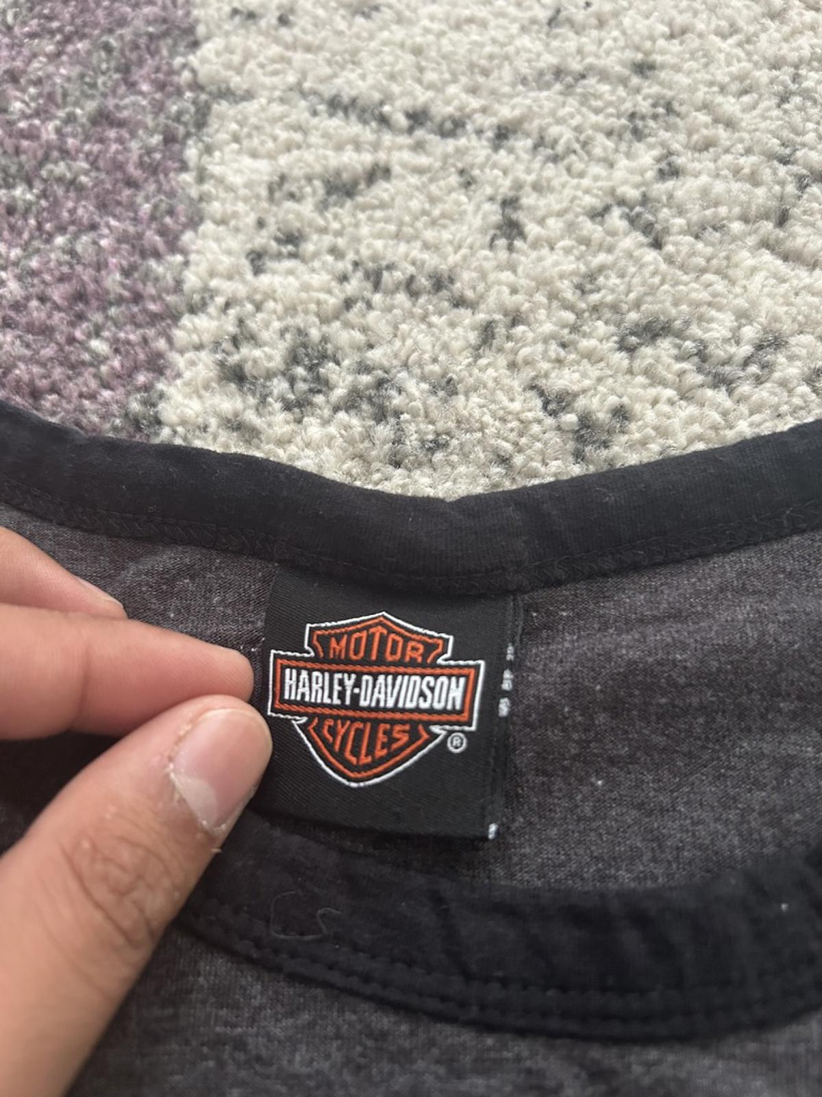 Women's Harley-Davidson Charcoal Tee with Rhinestone Logo