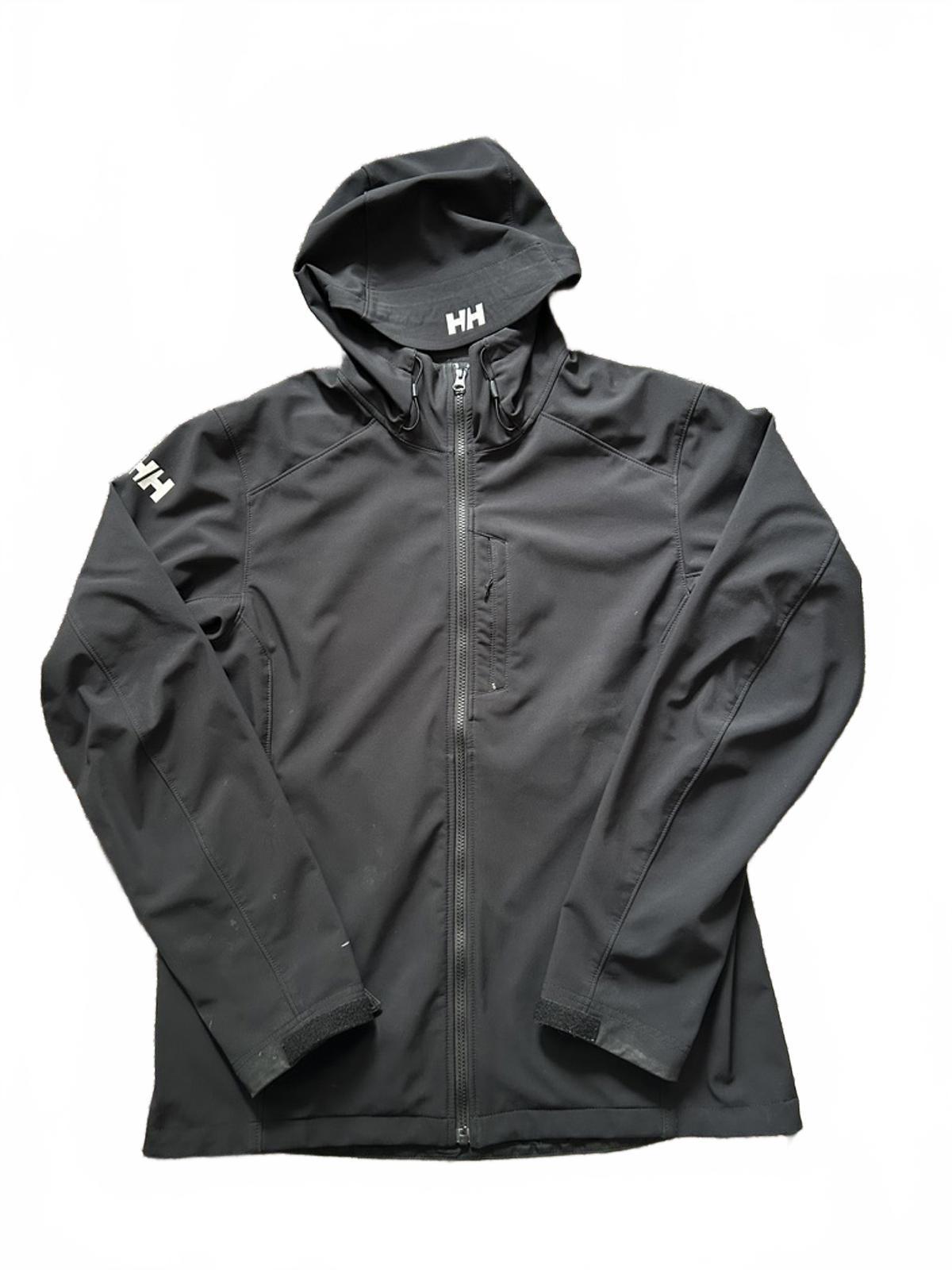Helly Hansen Black Softshell Hooded Jacket – Men’s L