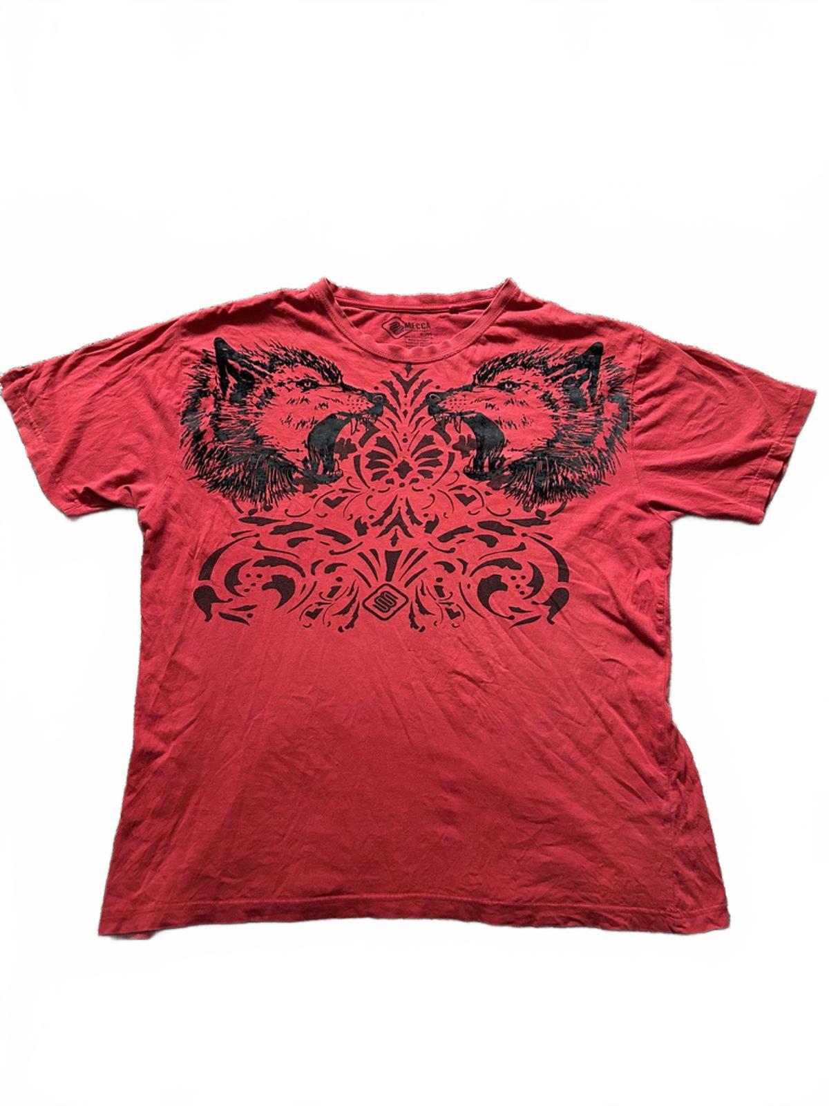 Vintage Mecca Red Graphic Wolf Tee