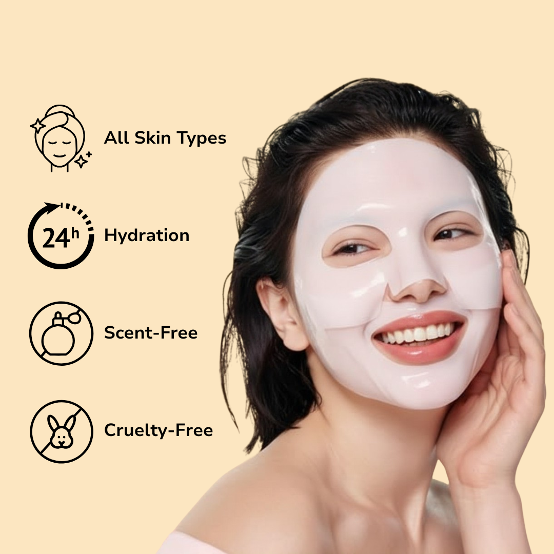 Bio Collagen Face Mask - Deep Hydration, Pore Shrink & Brightening Power!