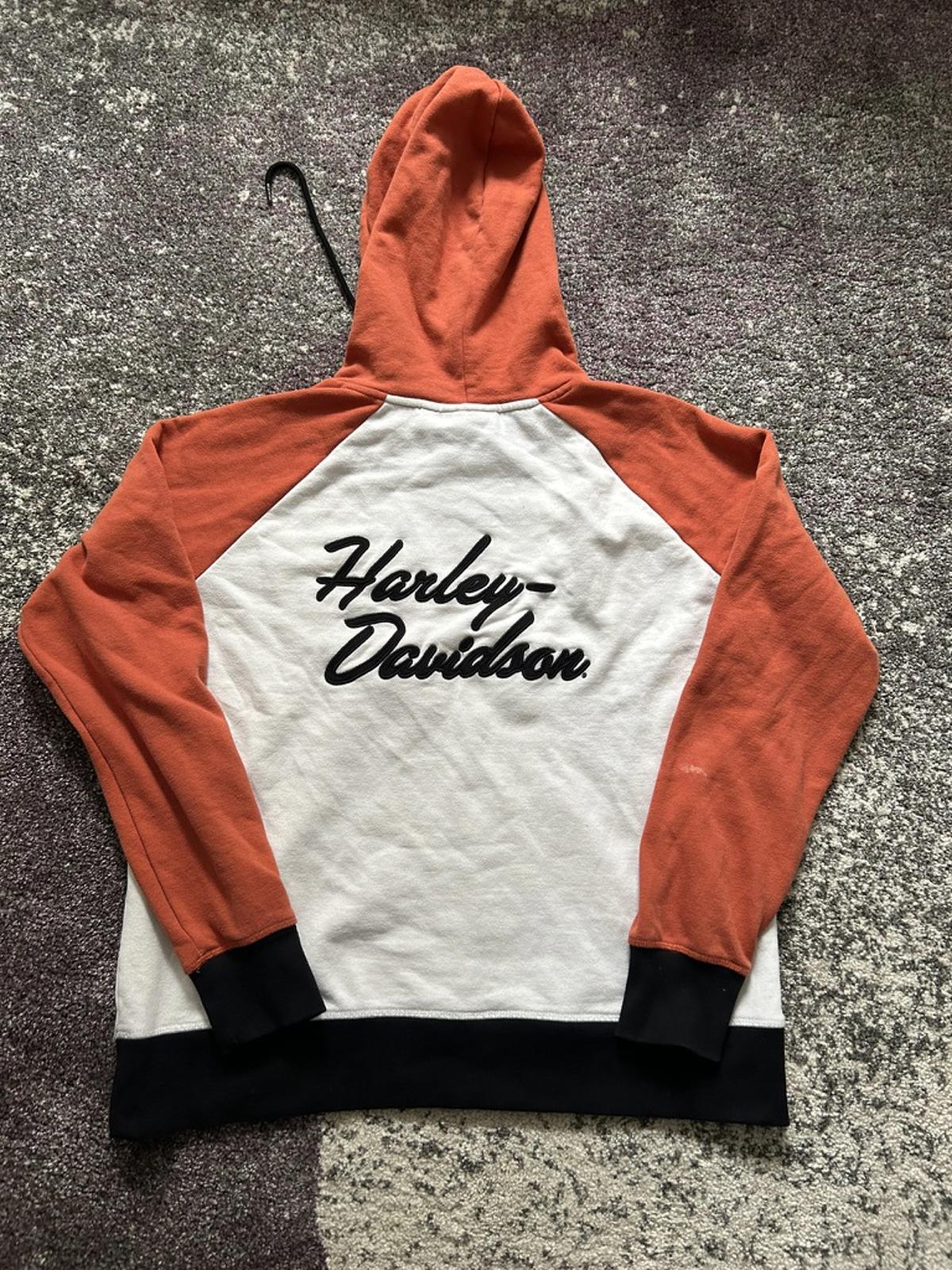 Vintage Harley-Davidson Two-Tone Embroidered Hoodie