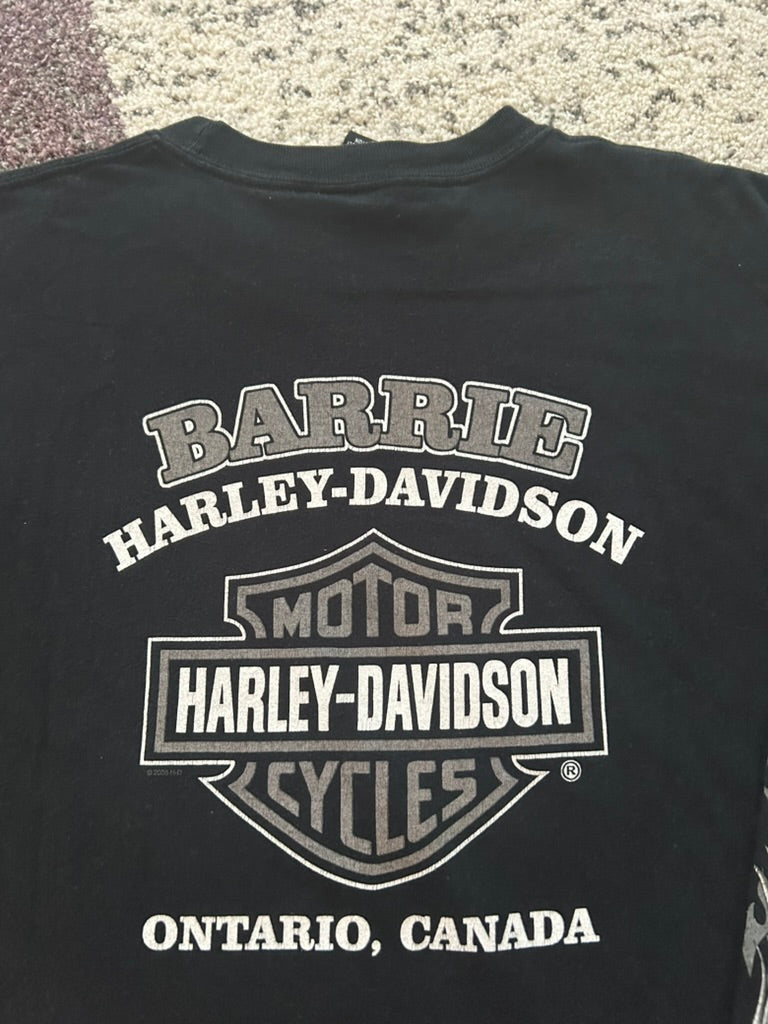 Harley-Davidson Long Sleeve Tee - Black Eagle Design
