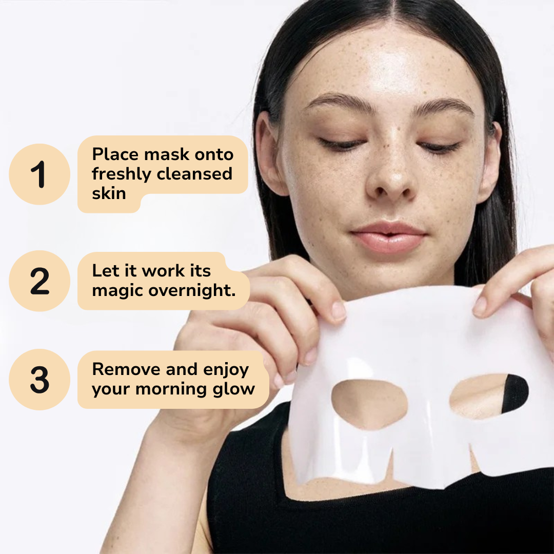 Bio Collagen Face Mask - Deep Hydration, Pore Shrink & Brightening Power!