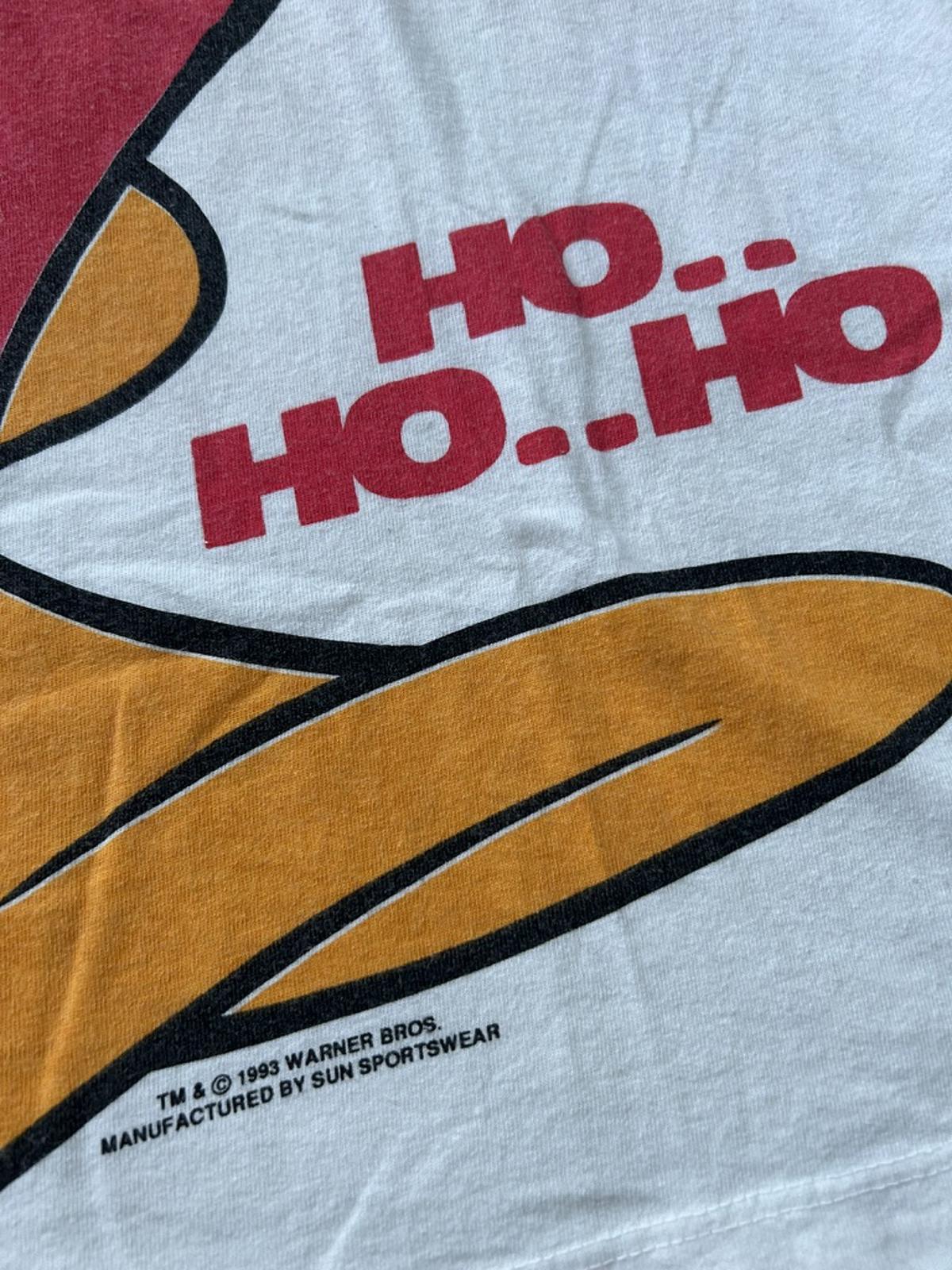 Vintage 1993 Warner Bros Daffy Duck Christmas T-Shirt