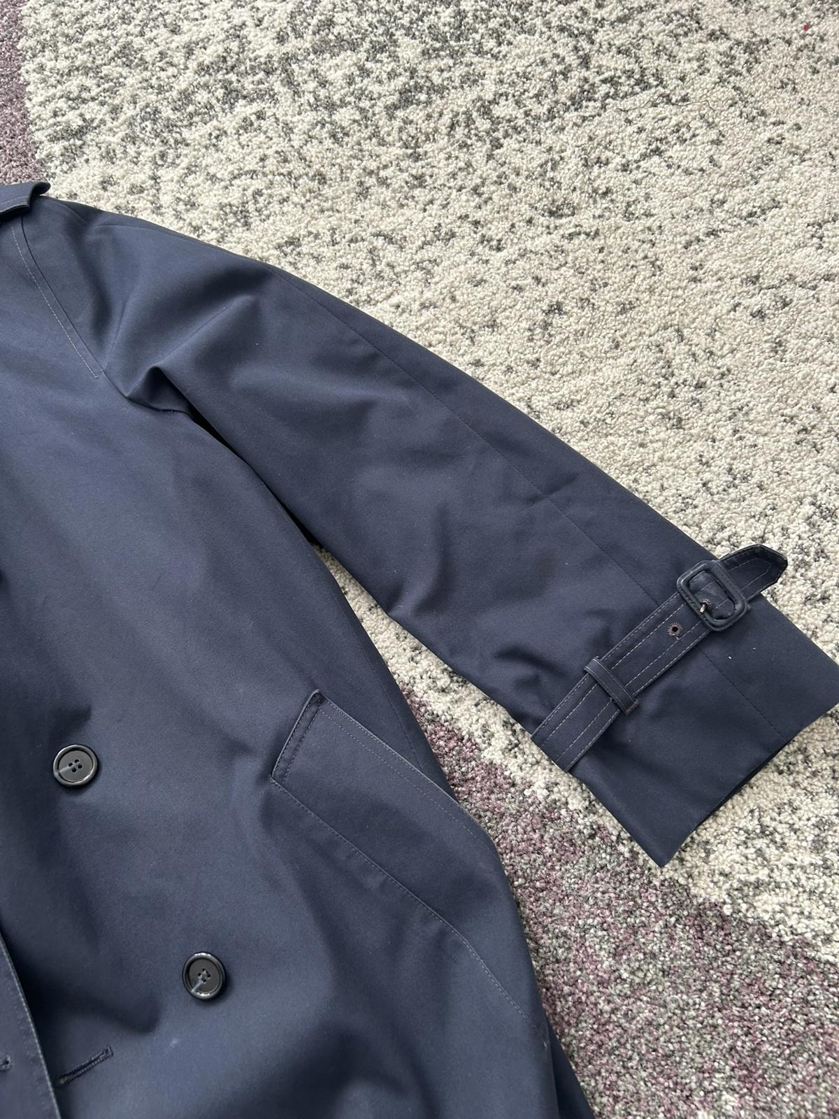 London Fog Men's Navy Blue Trench Coat Size 42R