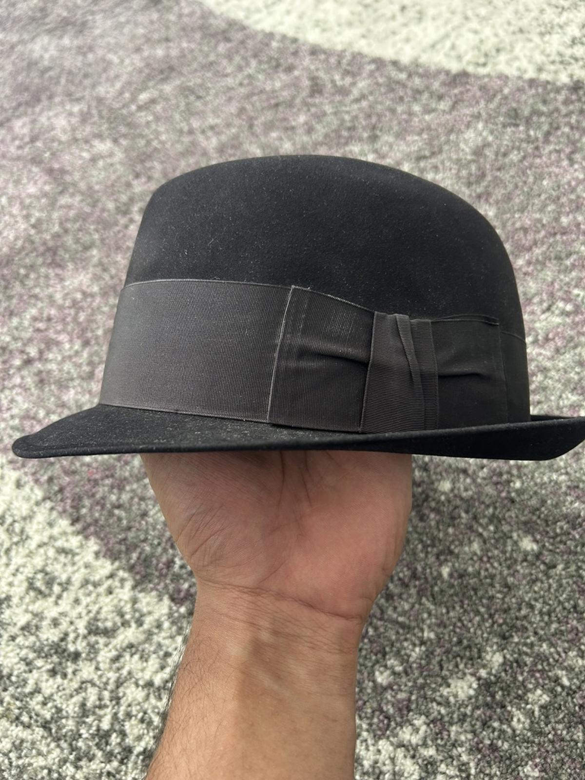 Classic Black Fedora Hat with Ribbon Band