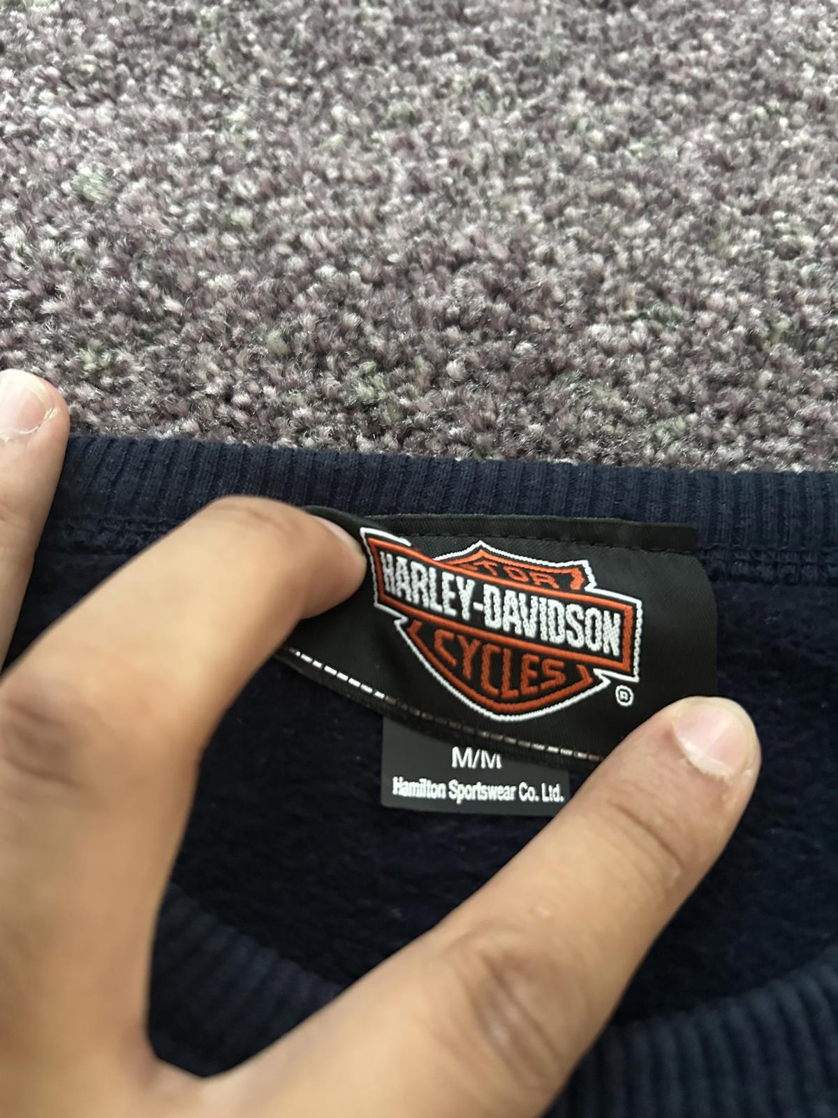 Vintage Harley-Davidson Navy Crewneck – Tonal Bar & Shield