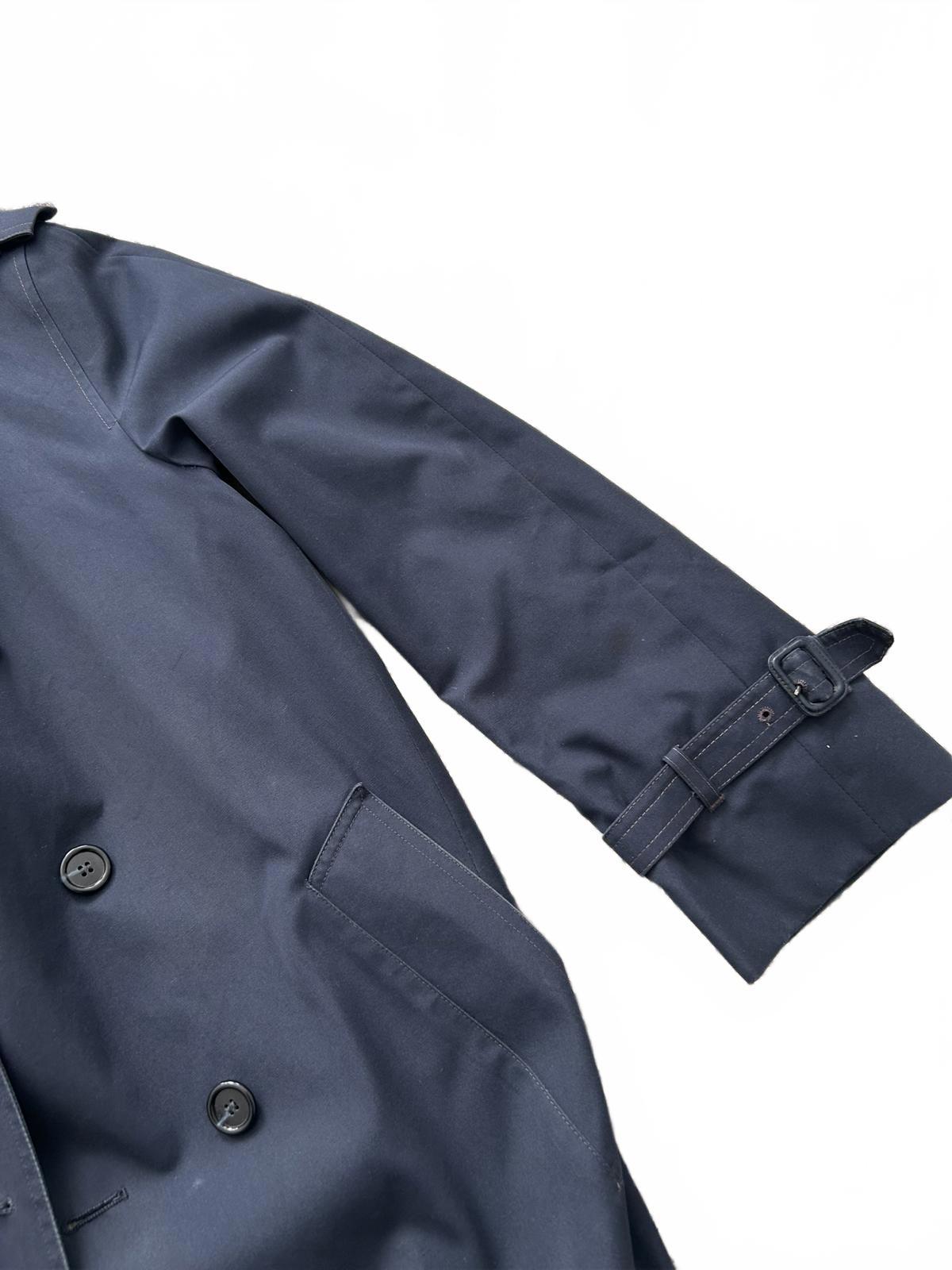 London Fog Men's Navy Blue Trench Coat Size 42R