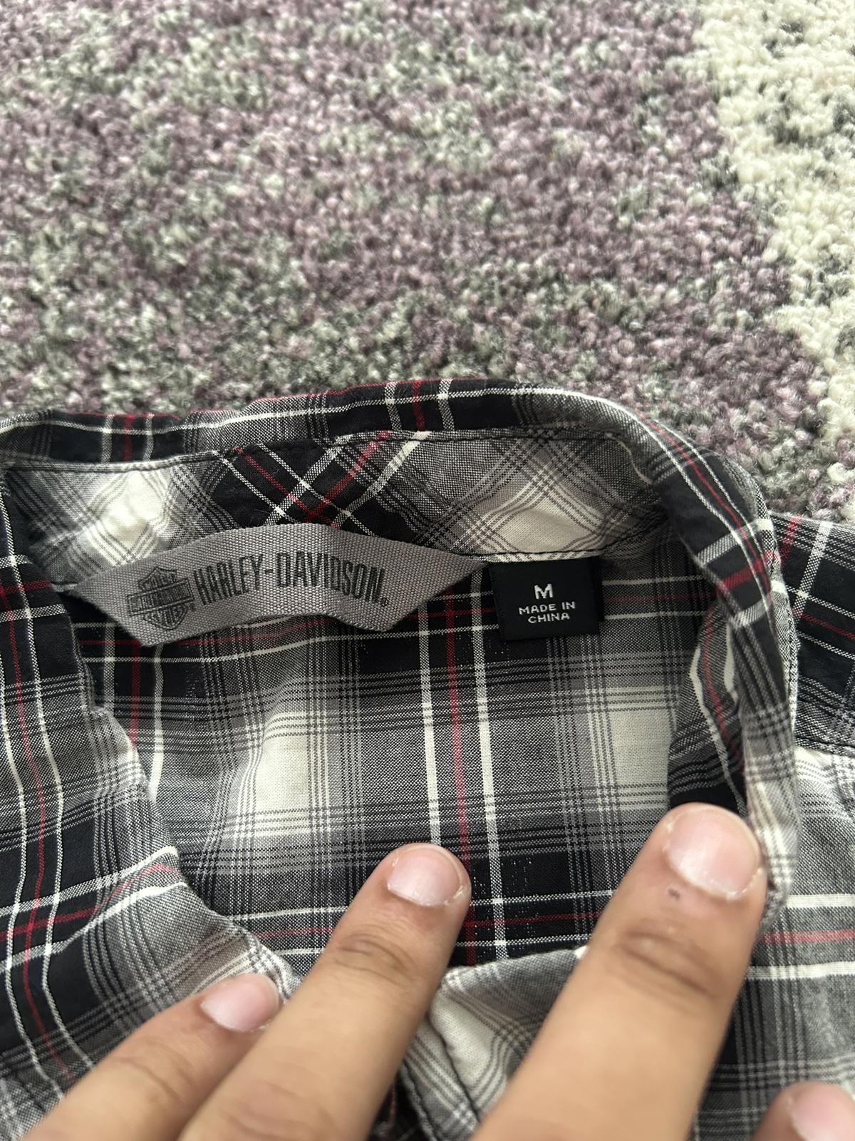 Harley-Davidson HDMC Women's Sleeveless Plaid Button-Up