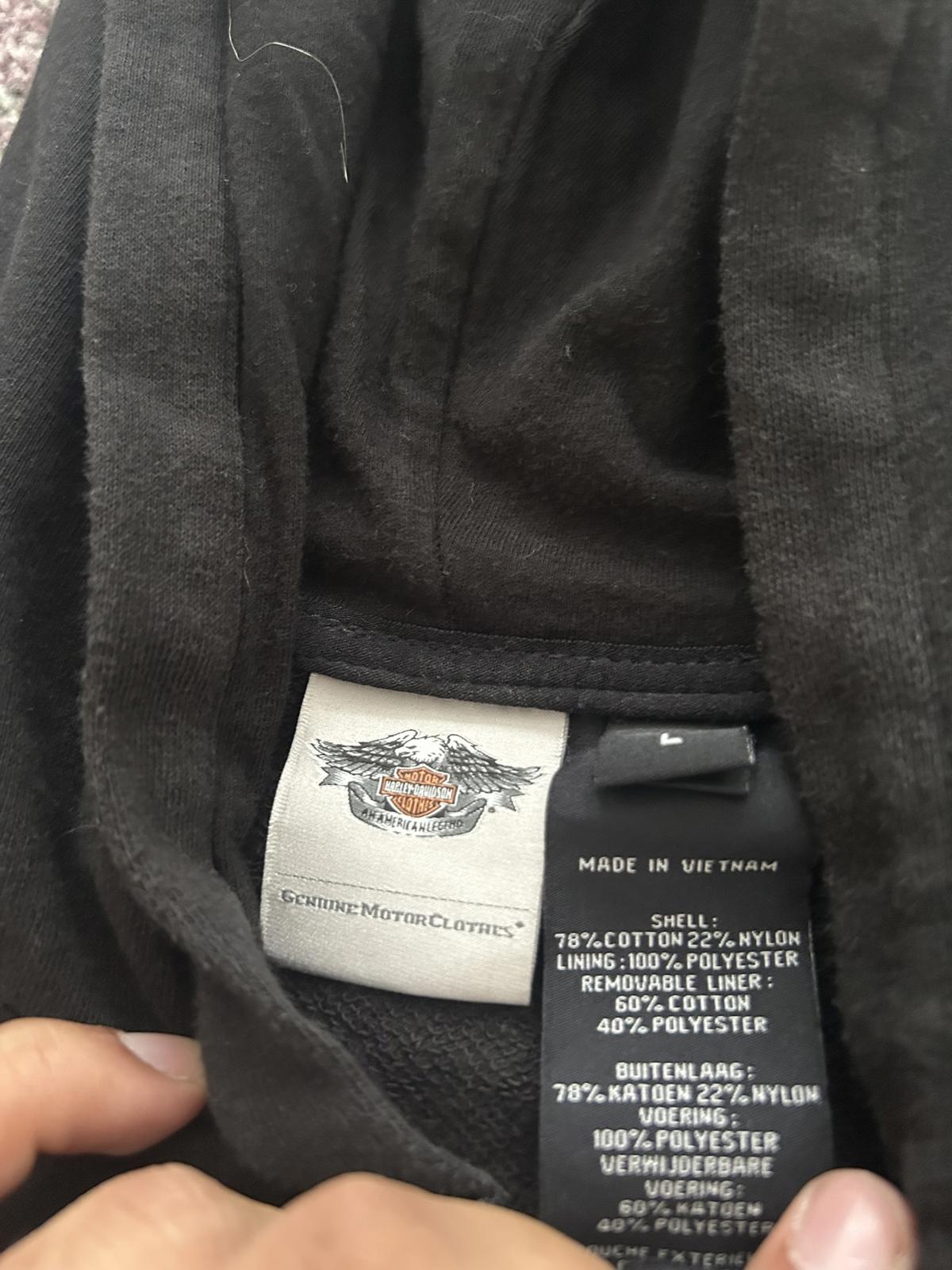 Harley-Davidson Black Sleeveless Hooded Vest