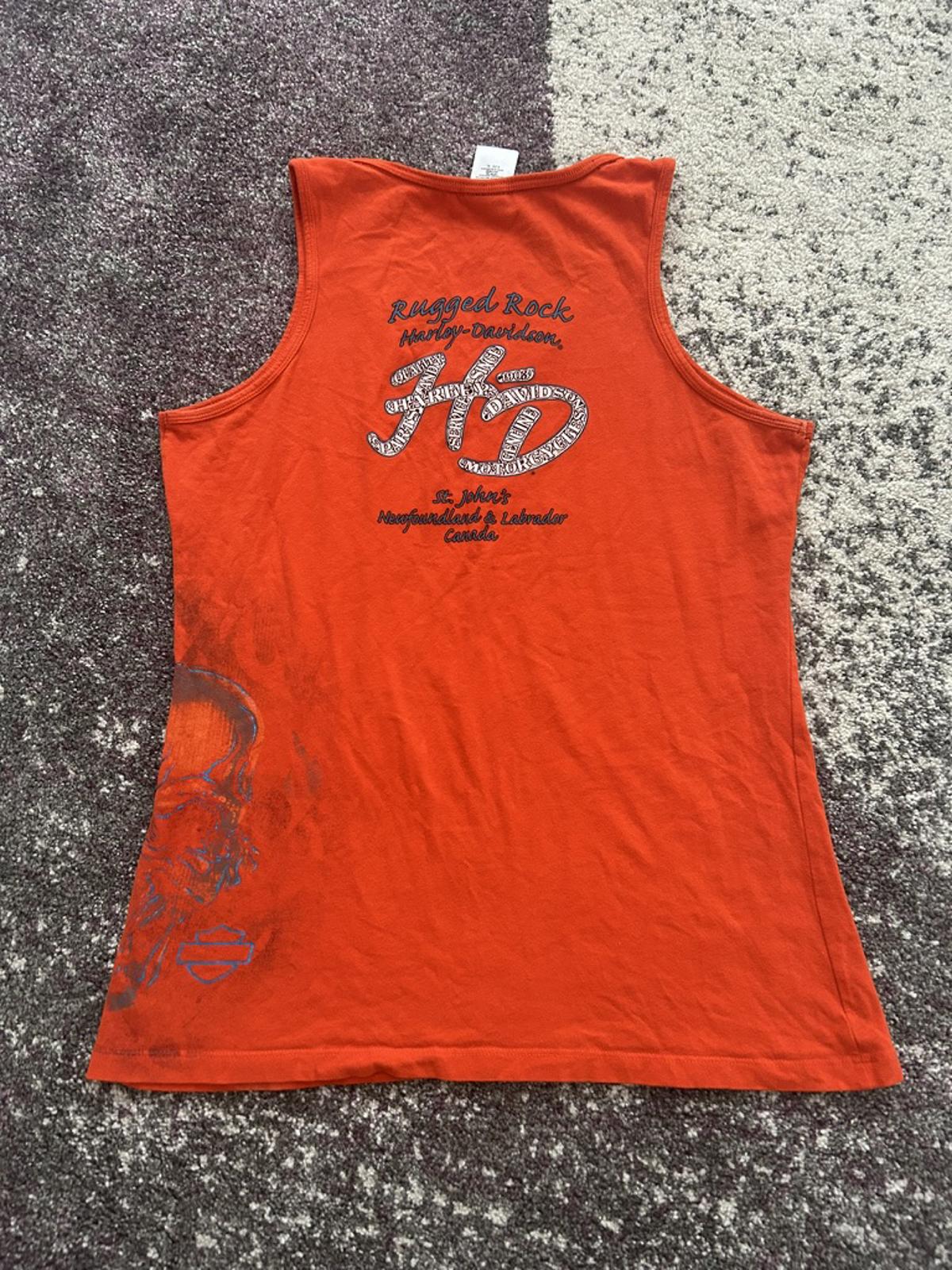 Harley-Davidson “Rugged Rock” Skull Graphic Tank – Bold Red