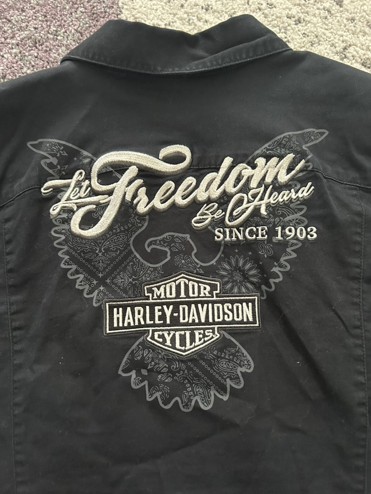 Harley-Davidson Women's "Freedom Be Heard" Zip Short Sleeve