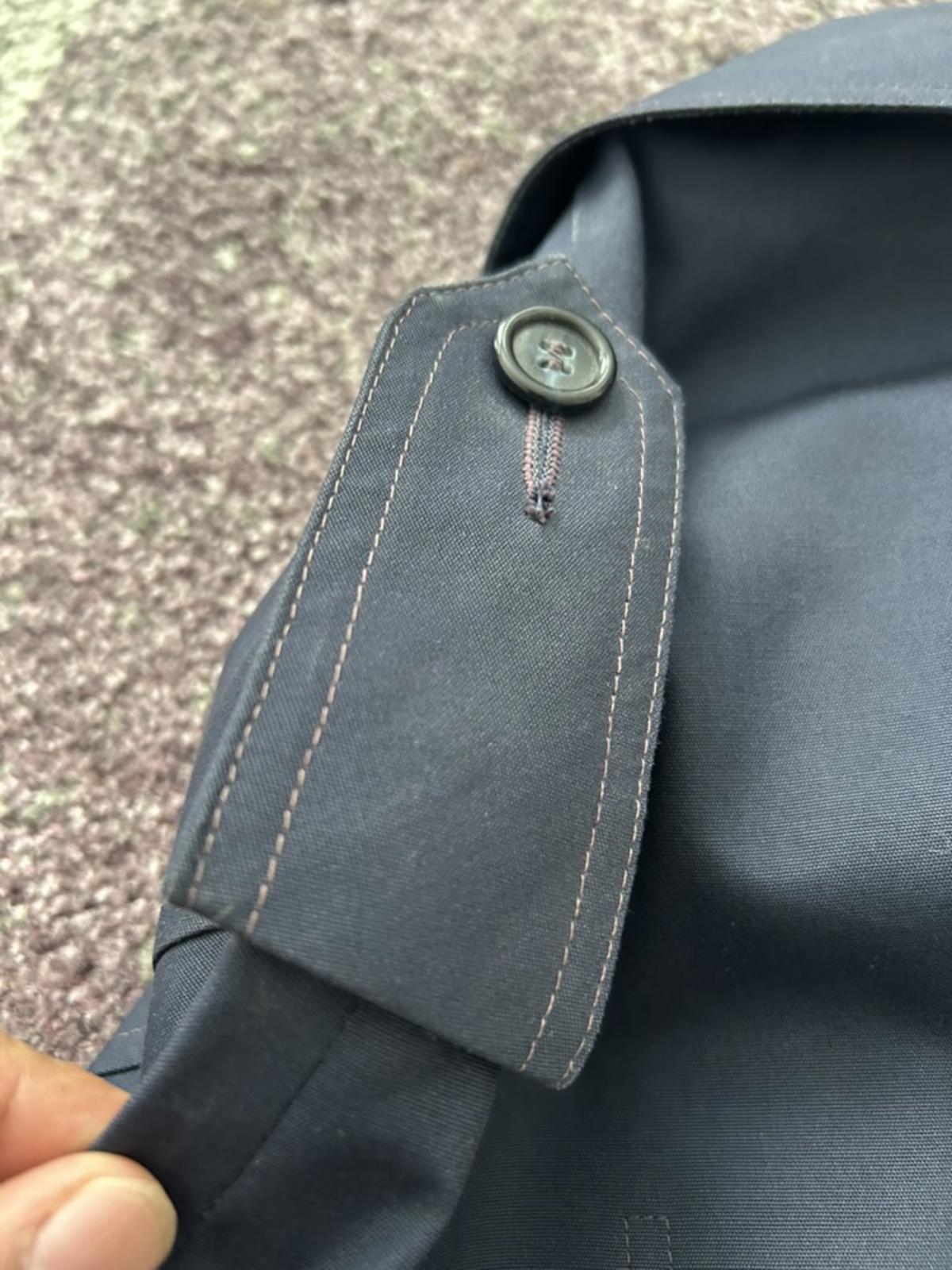 London Fog Men's Navy Blue Trench Coat Size 42R