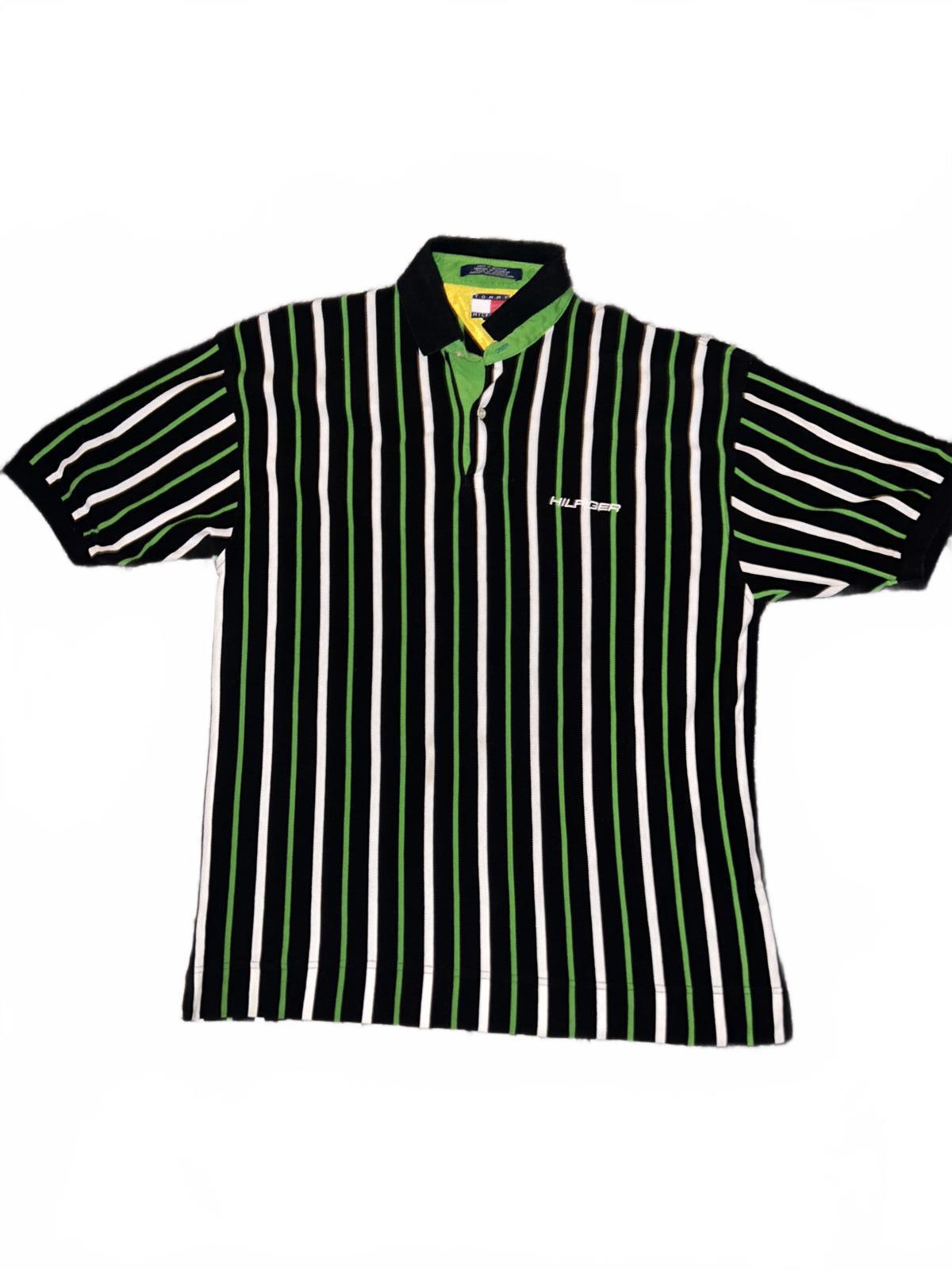 Vintage Tommy Hilfiger Men's Striped Polo Shirt