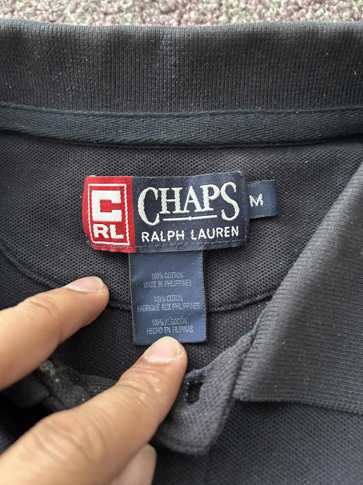 Chaps Ralph Lauren Men's Black Polo Shirt