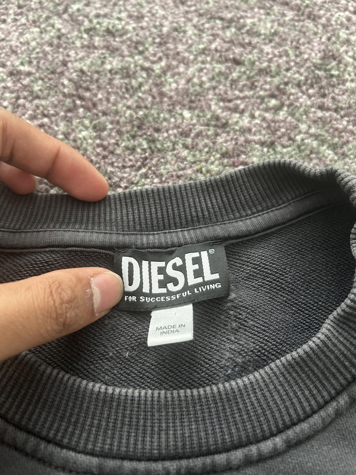 Diesel ‘S-GINNLONG’ Fly Embroidered Sweatshirt