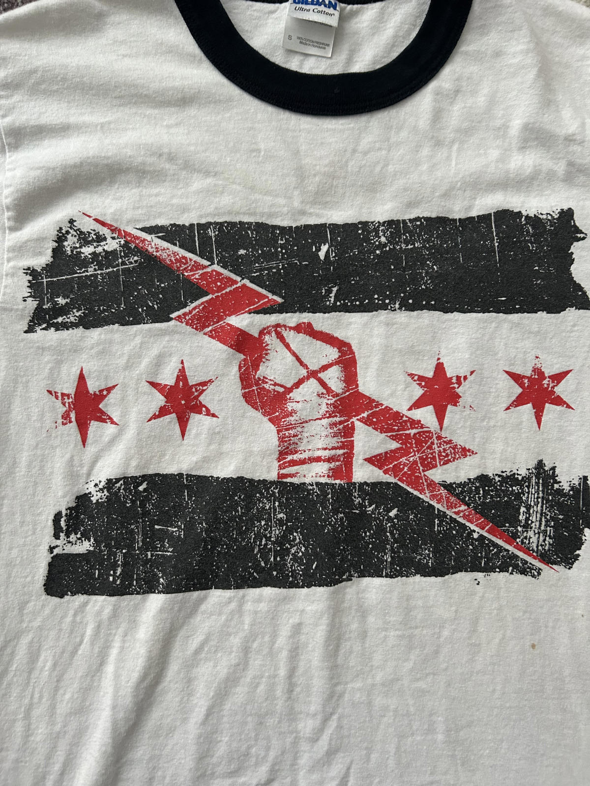 Vintage WWE CM Punk "Best in the World" Ringer Tee