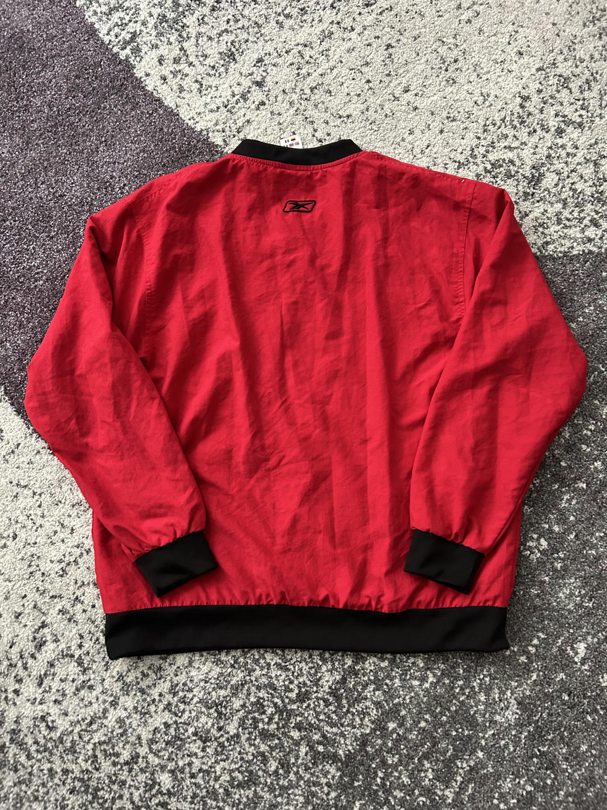 Y2K Reebok (RBK) Red Windbreaker Pullover