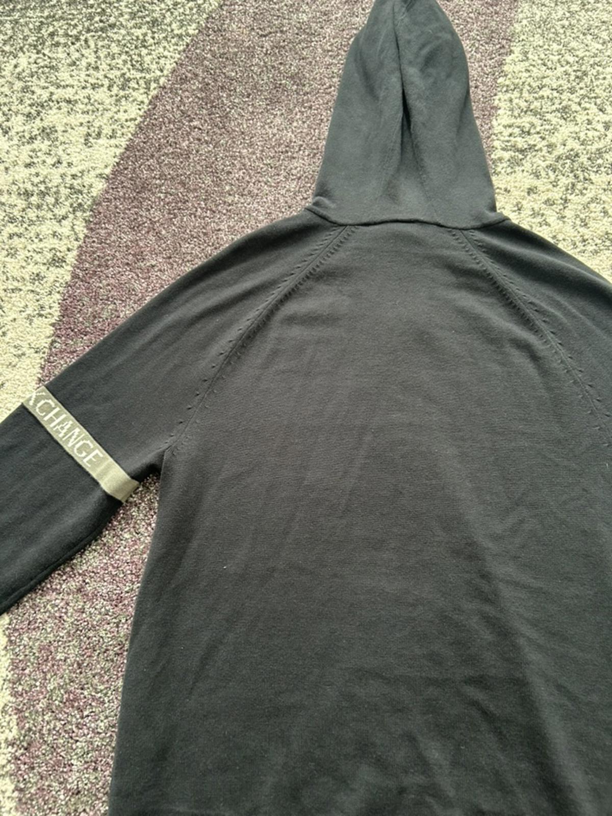 Armani Exchange Zip Hoodie – Logo Sleeve Tape, Slim Fit