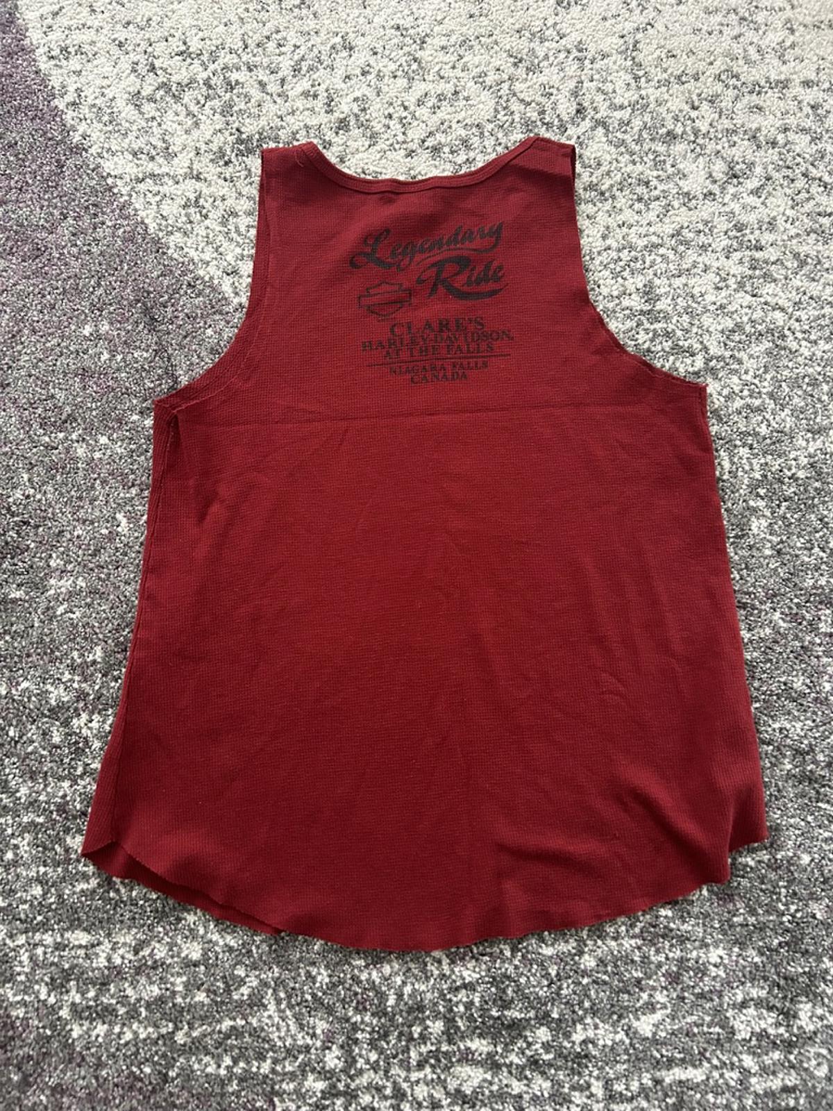 Women's Vintage Harley-Davidson Niagara Falls Red Tank Top