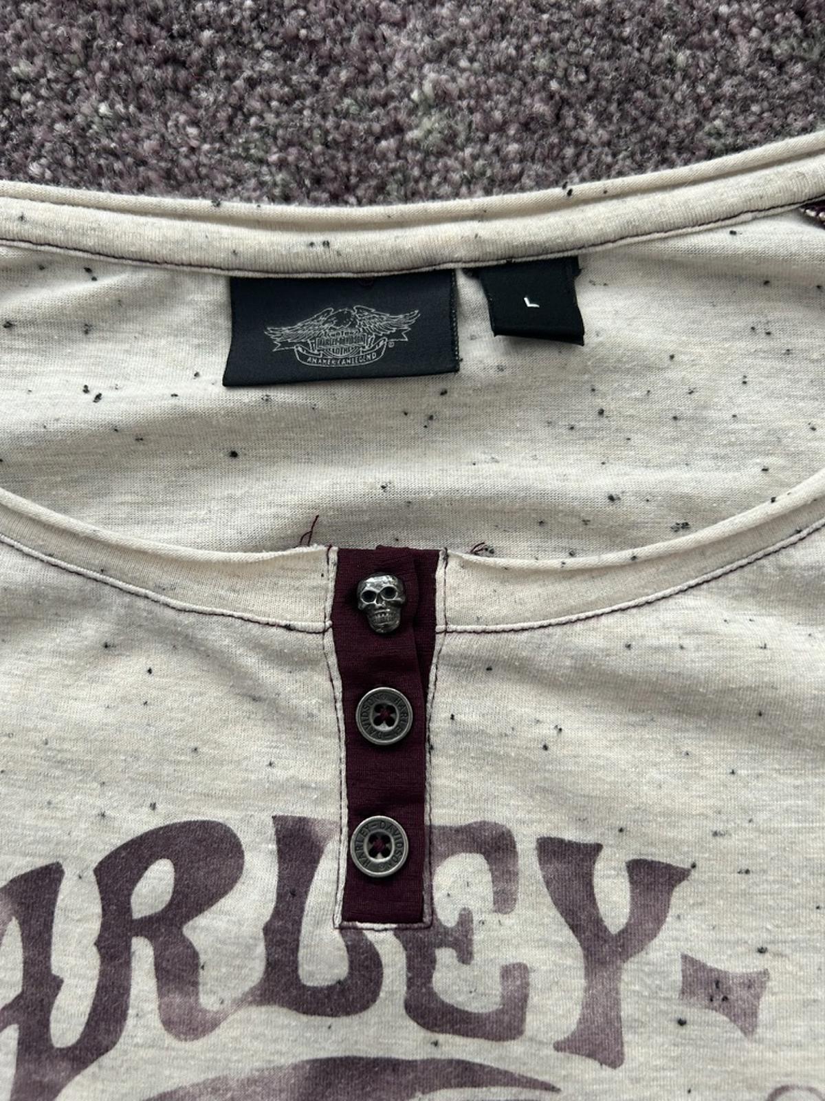 Harley-Davidson Women's Raglan Henley Long Sleeve