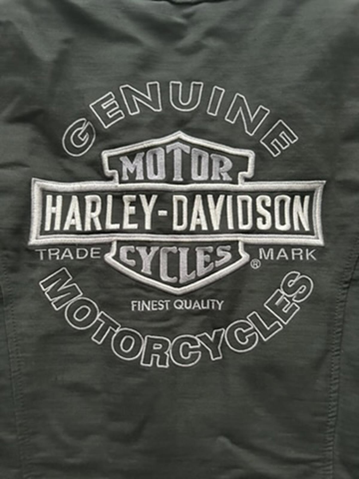 Black Harley-Davidson Riding Jacket with Embroidered Logos