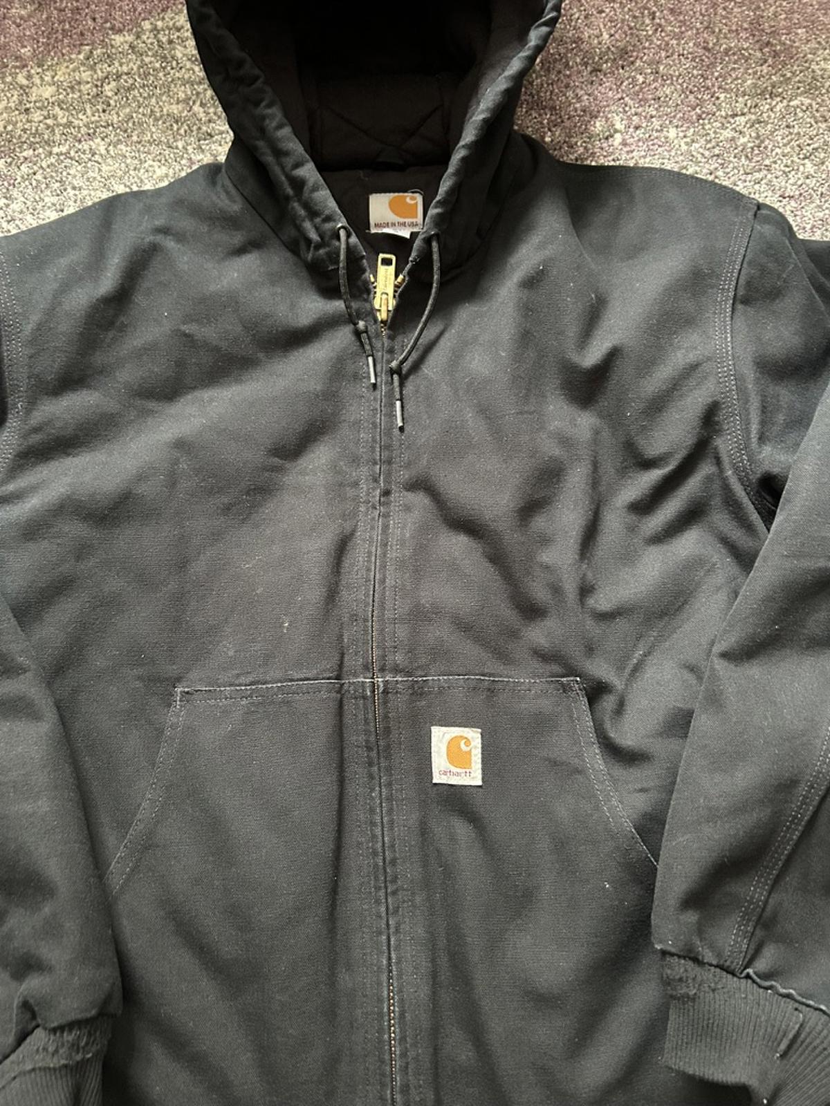 Vintage Carhartt Detroit-Style Duck Canvas Hooded Jacket