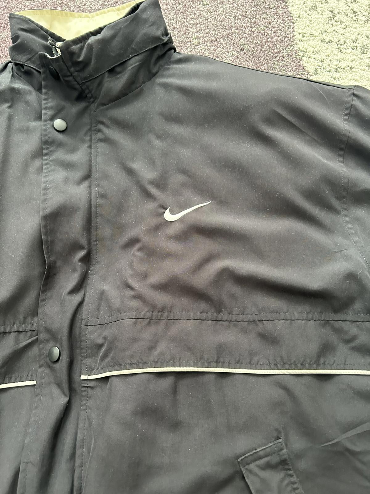 Vintage Nike Puffer Jacket Black USA-Made 90s Y2K