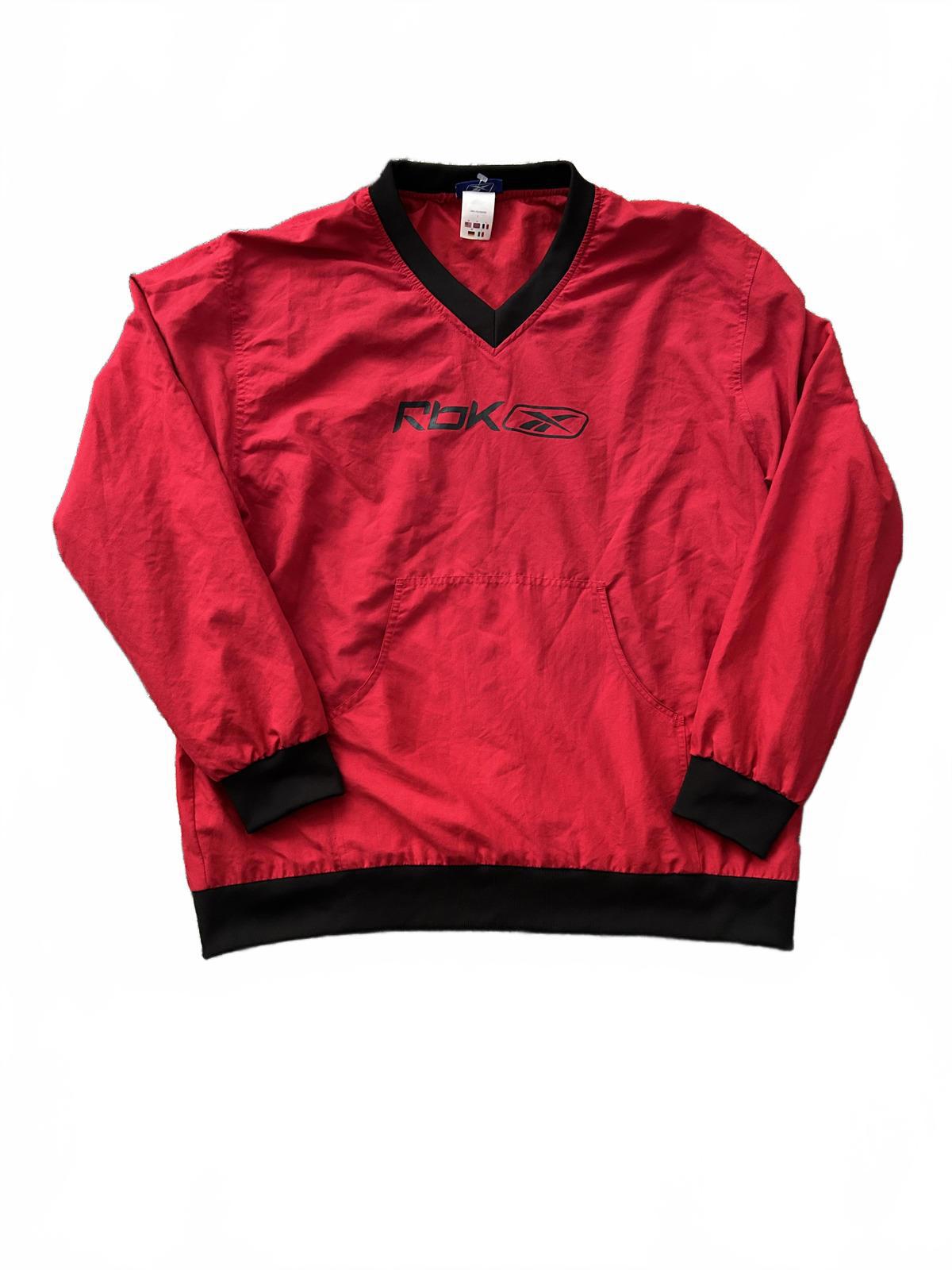 Y2K Reebok (RBK) Red Windbreaker Pullover