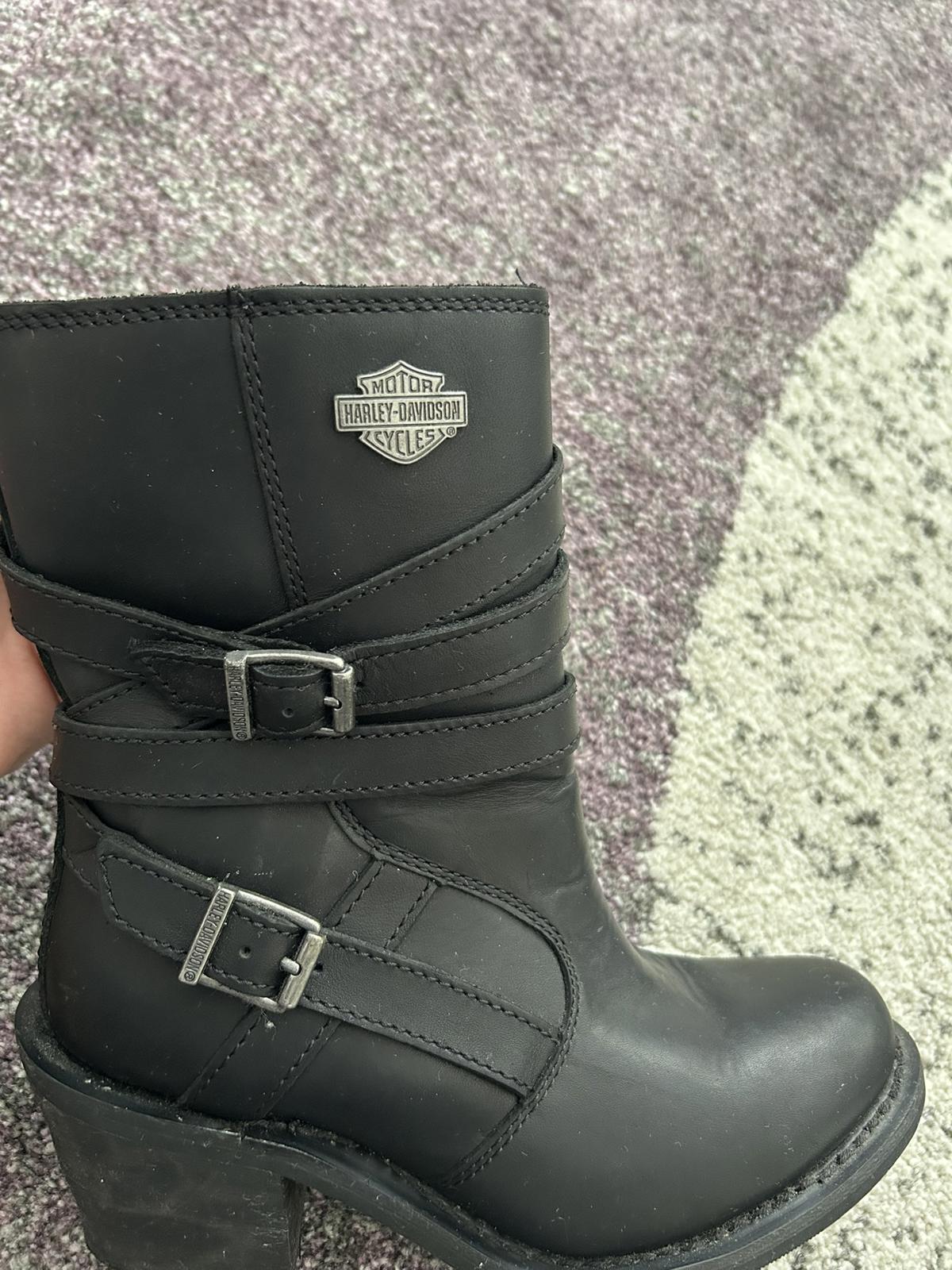 Harley-Davidson Biker Leather Buckle Boots