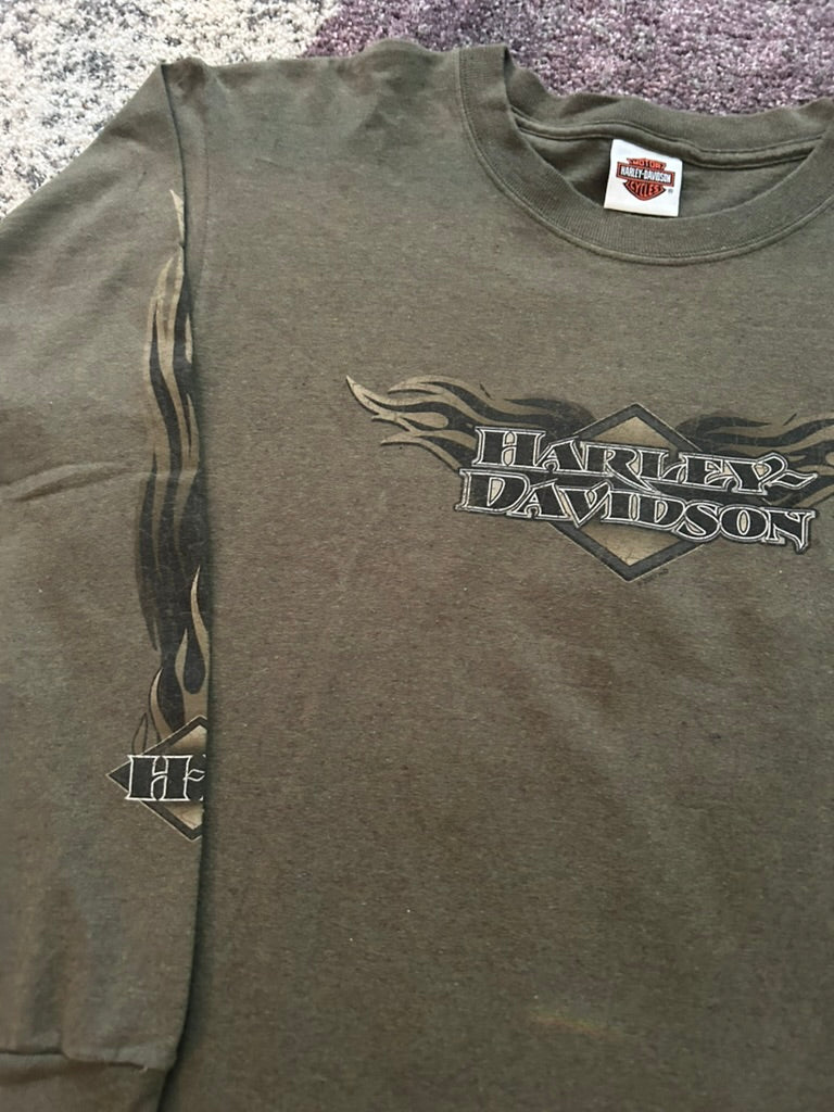 Vintage Harley-Davidson Flame Long Sleeve