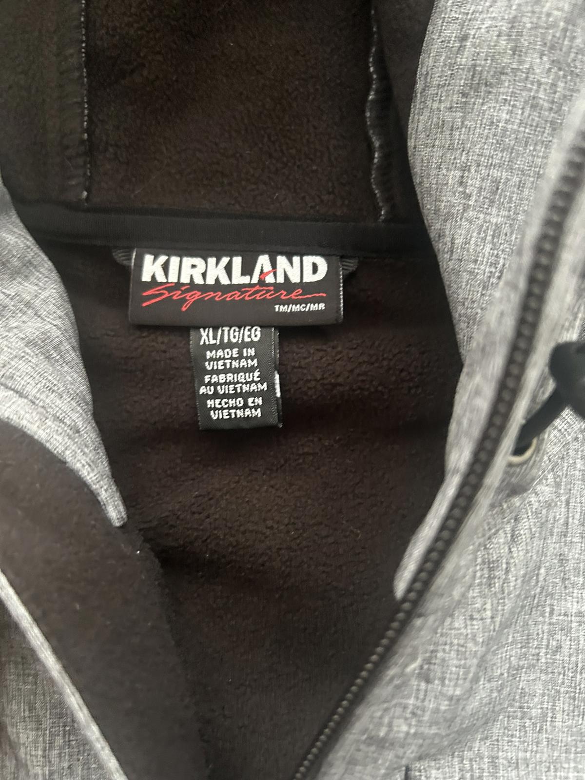 Kirkland Signature Men's Utility Jacket with Hood, Gray, XL