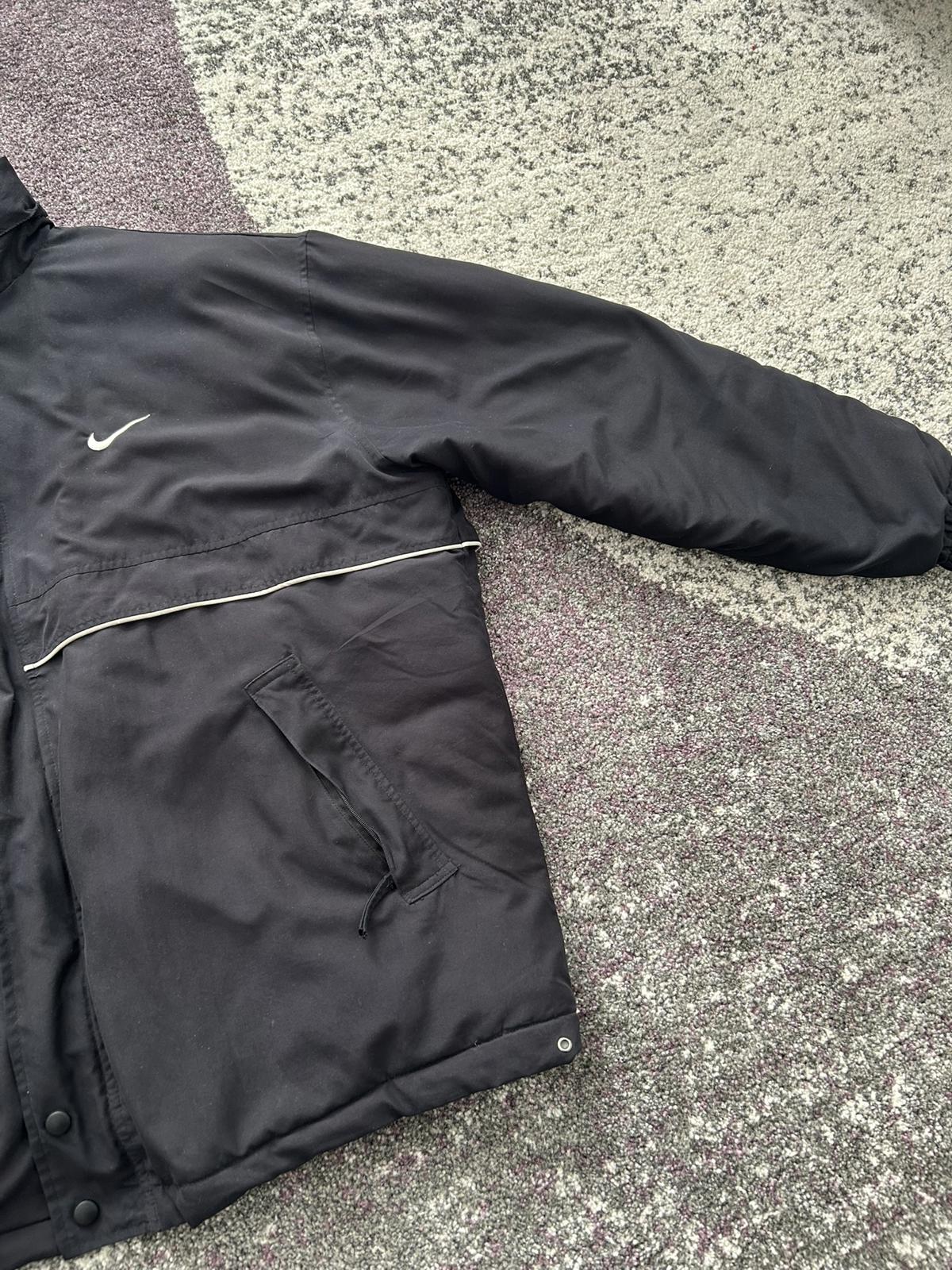 Vintage Nike Puffer Jacket Black USA-Made 90s Y2K