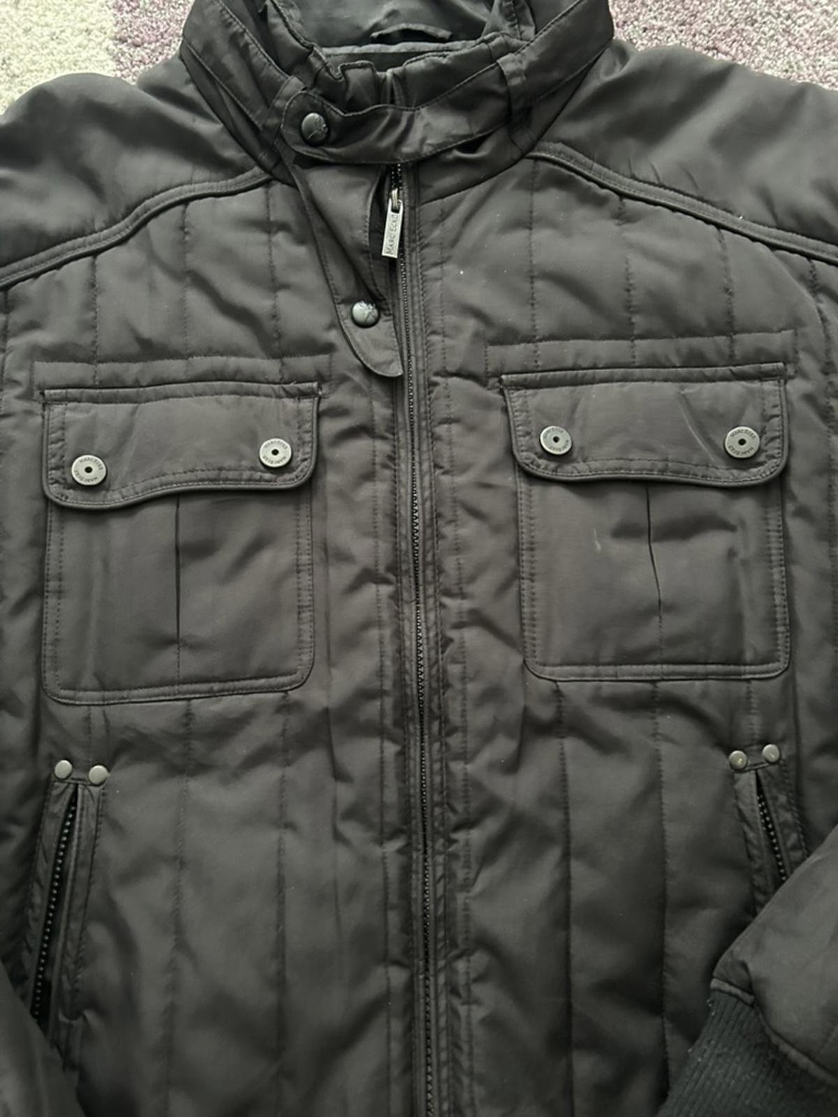 Men's Marc Ecko Cut & Sew Black Quilted Jacket
